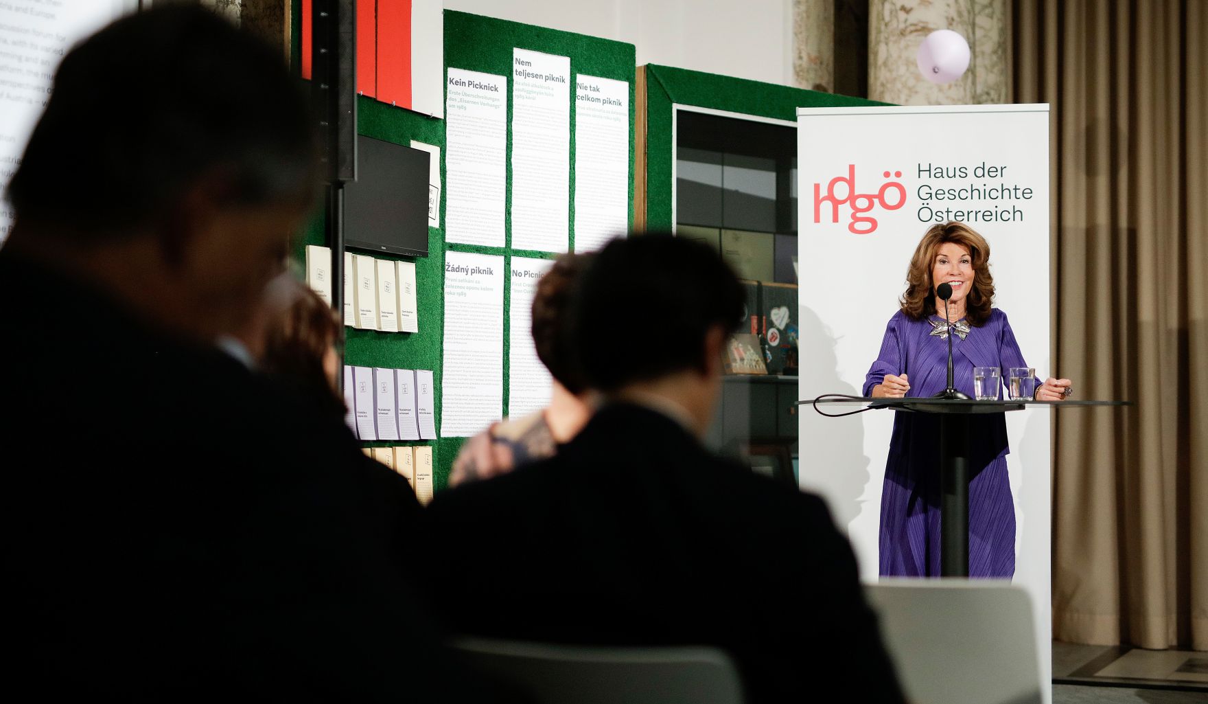 Am 7. November 2019 er&ouml;ffnete Bundeskanzler Brigitte Bierlein die Ausstellung &quot;Nicht mehr versch&uuml;ttet&quot; im Haus der Geschichte &Ouml;sterreich.