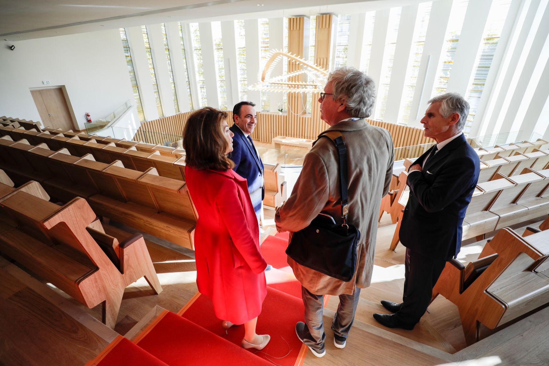 Am 12. November 2019 besuchte Bundeskanzlerin Brigitte Bierlein (im Bild) im Rahmen ihrer Paris Reise das Europ&auml;ische J&uuml;dische Zentrum.