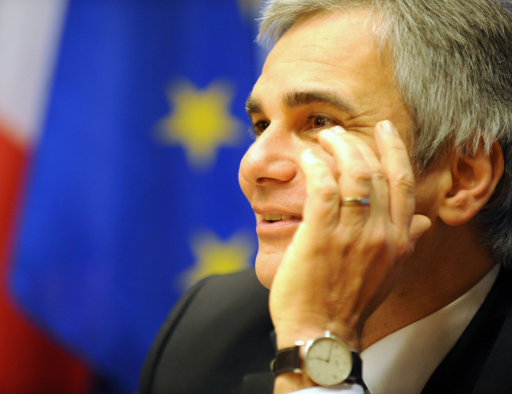 Freitag, den 17. Dezember 2010 fand in Br&uuml;ssel, Belgien die Sitzung des Europ&auml;ischen Rates der EU-Staats- und Regierungschefs statt. Im Bild Bundeskanzler Werner Faymann bei der Pressekonferenz.