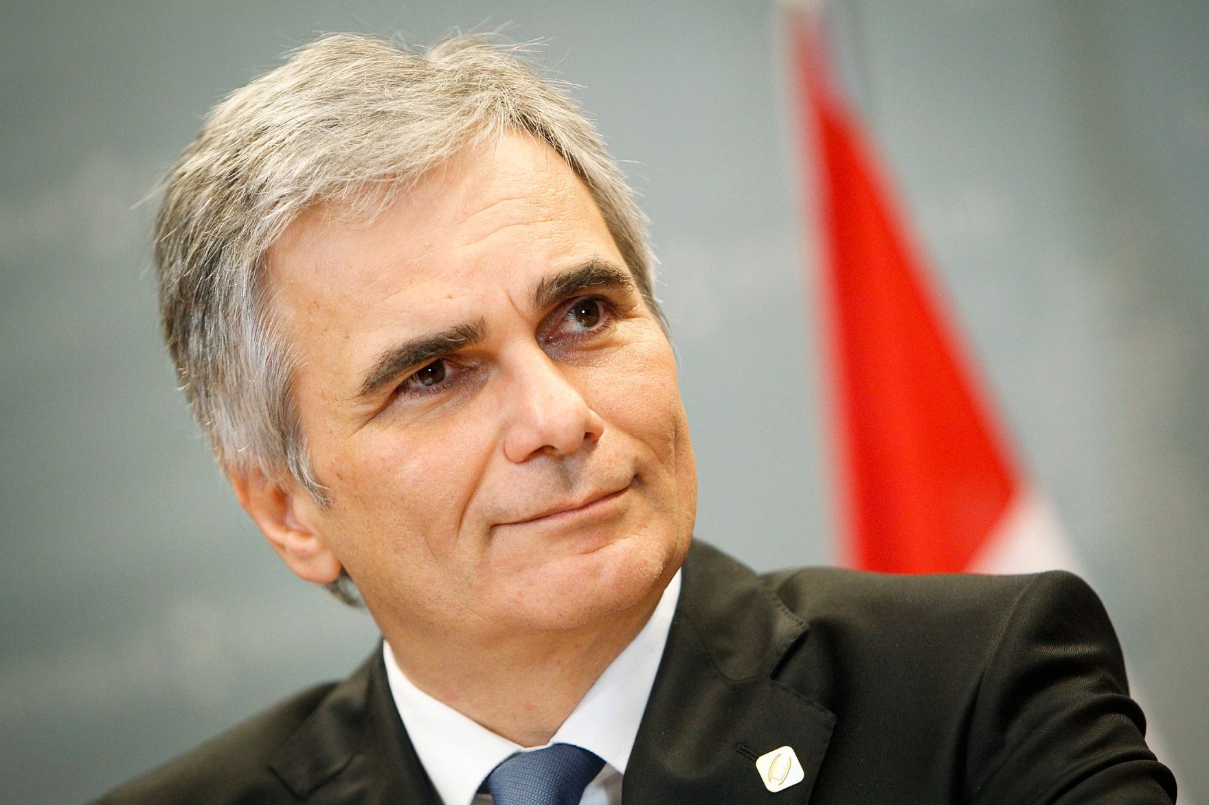 Am 23. November 2012 endete in Br&uuml;ssel der 2-t&auml;gige Europ&auml;ische Rat der EU-Staats- und Regierungschefs. Im Bild Bundeskanzler Werner Faymann bei der Pressekonferenz.