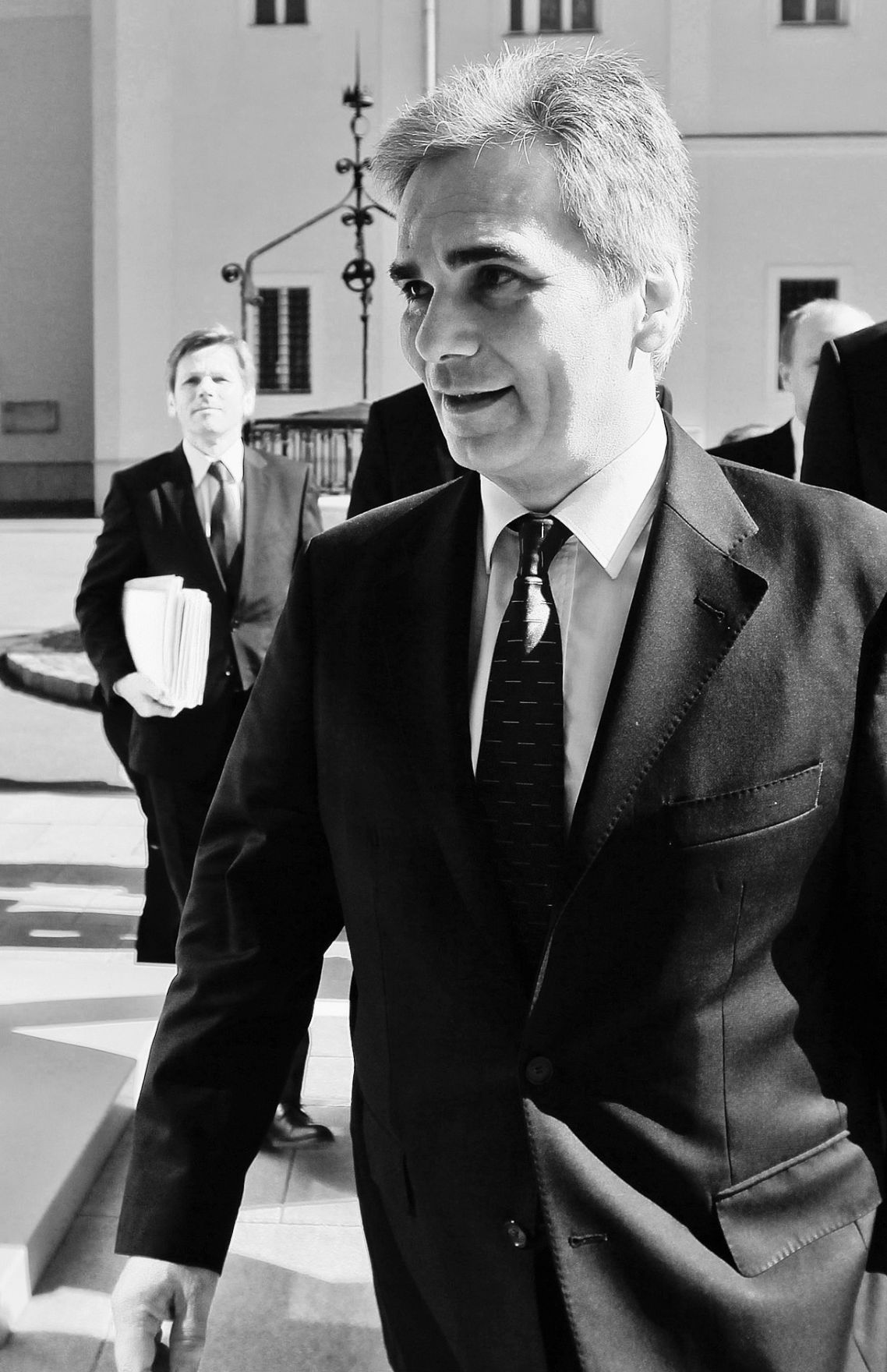 Am 27. April 2012 fand am Kahlenberg die Klausurtagung der Bundesregierung statt. Im Bild Bundeskanzler Werner Faymann.