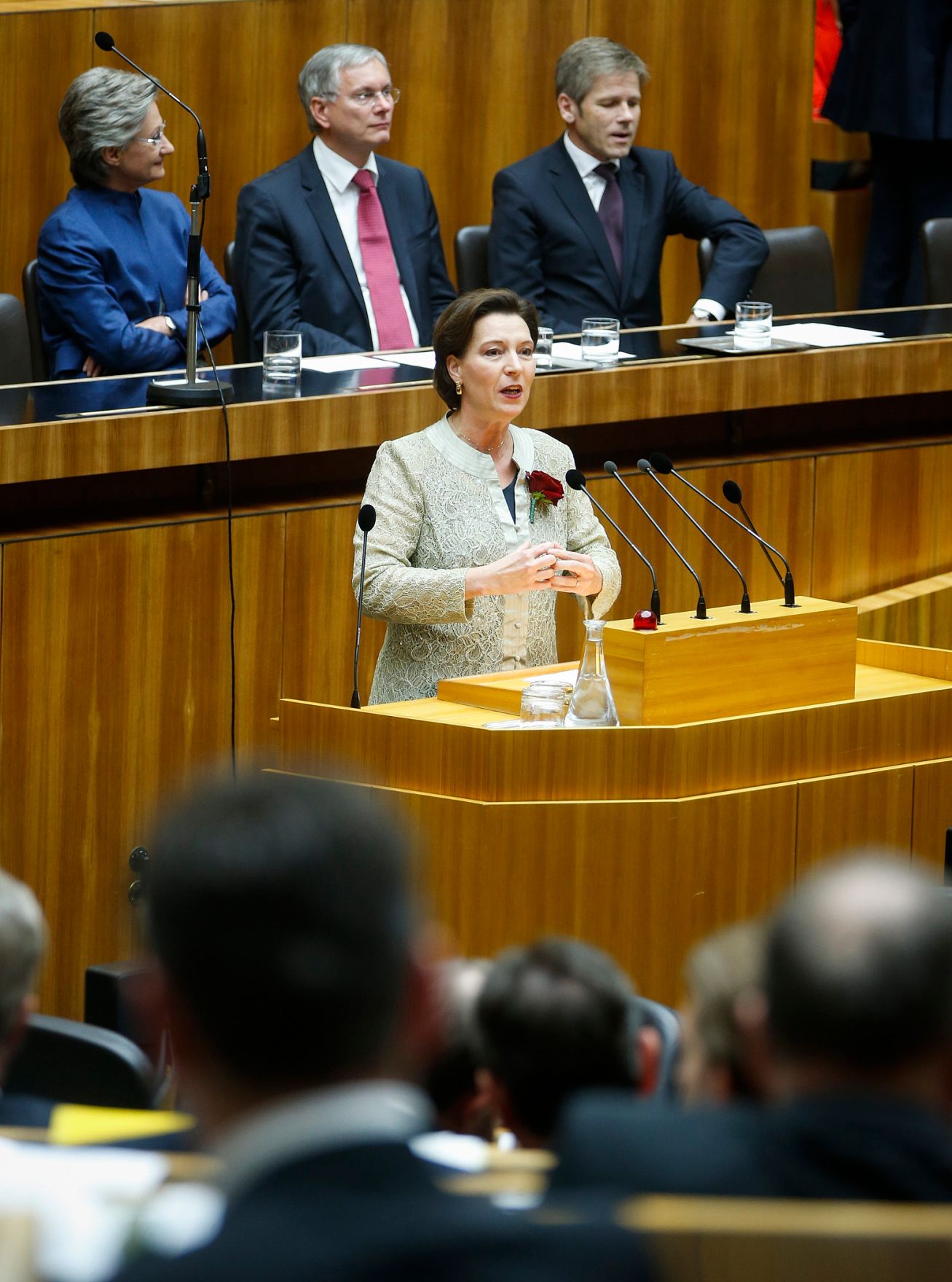 Am 29. Oktober 2013 fand im Parlament die Sitzung des neu gew&auml;hlten Nationalrates statt. Im Bild Frauenministerin Gabriele Heinisch-Hosek.