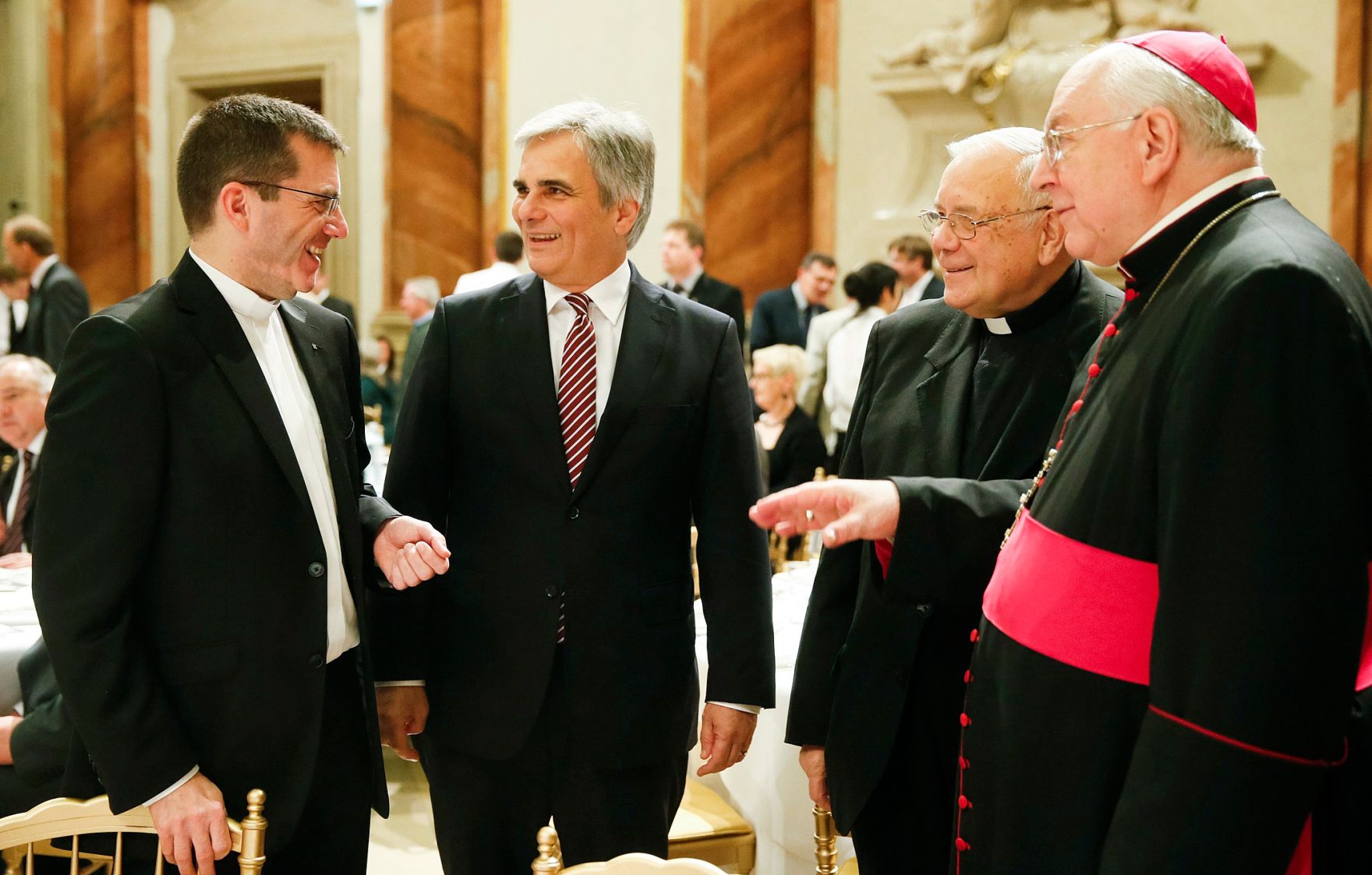 Am 29. November 2013 sprach Bundeskanzler Werner Faymann Gru&szlig;worte beim Festakt &quot;200 Jahre Adolph Kolping&quot; im Palais Liechtenstein.