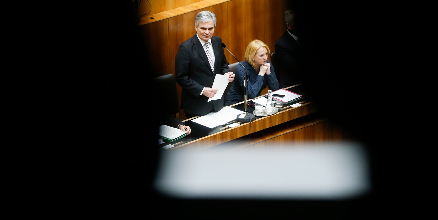 Am 17. Dezember 2013 stellte Bundeskanzler Werner Faymann im Nationalrat im Parlament das Arbeitsprogramm der Bundesregierung f&uuml;r die kommenden f&uuml;nf Jahre vor.