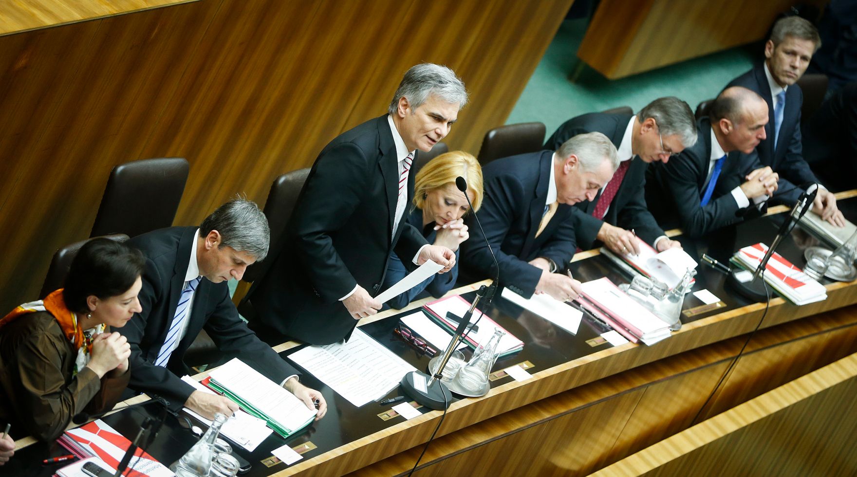 Am 17. Dezember 2013 stellte Bundeskanzler Werner Faymann im Parlament das Arbeitsprogramm der Bundesregierung f&uuml;r die kommenden f&uuml;nf Jahre vor.