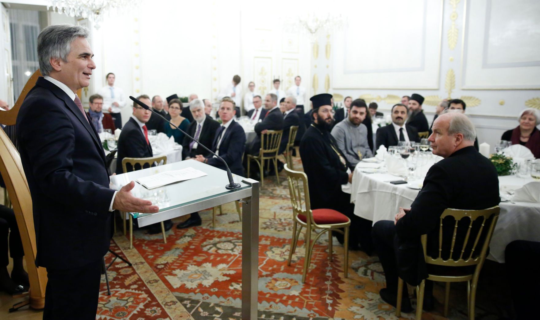 Am 2. Dezember 2014 lud Bundeskanzler Werner Faymann religi&ouml;se Vertreterinnen und Vertreter zu einem Adventempfang in das Bundeskanzleramt. 