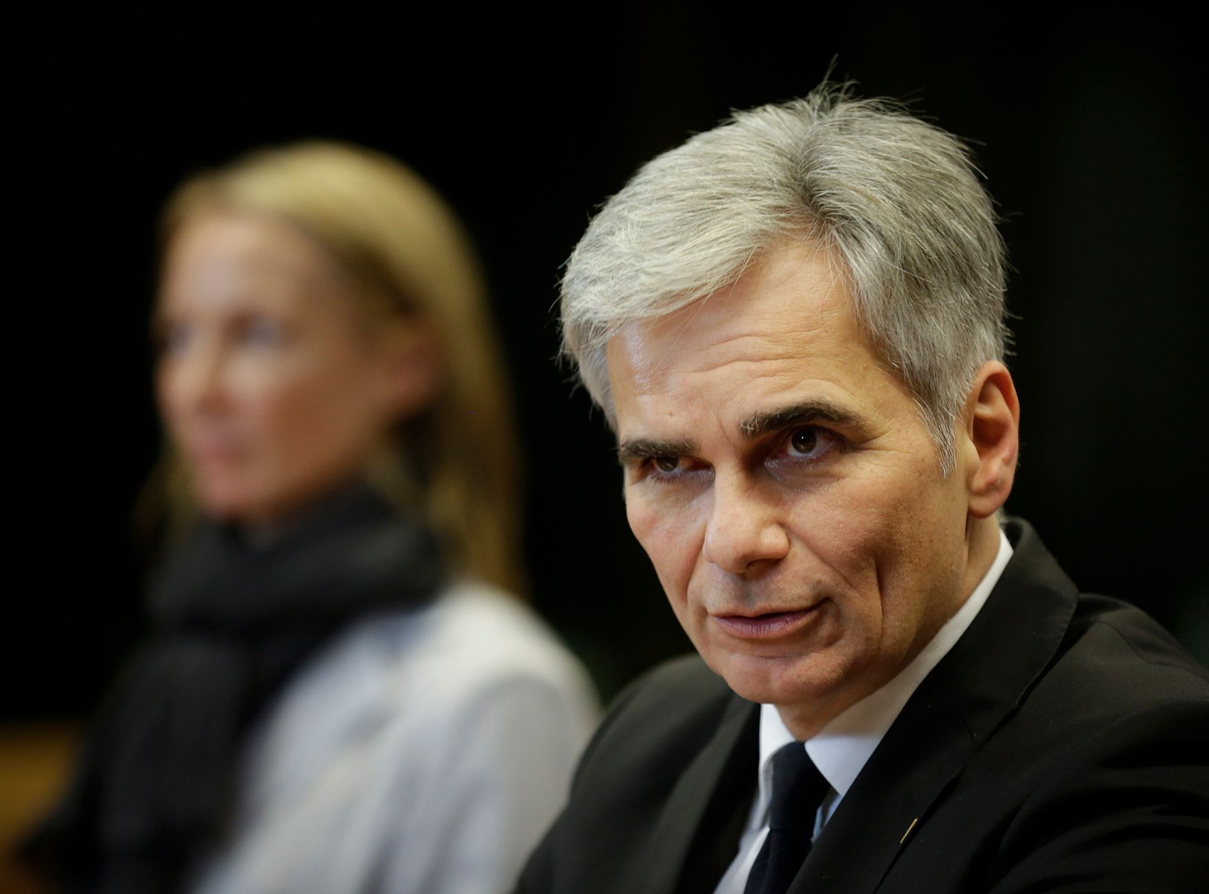 Am 29. November 2015 fand in Br&uuml;ssel der Sondergipfel der Staats- und Regierungschefs statt. Im Bild Bundeskanzler Werner Faymann bei der Pressekonferenz nach dem Europ&auml;ischen Rat.