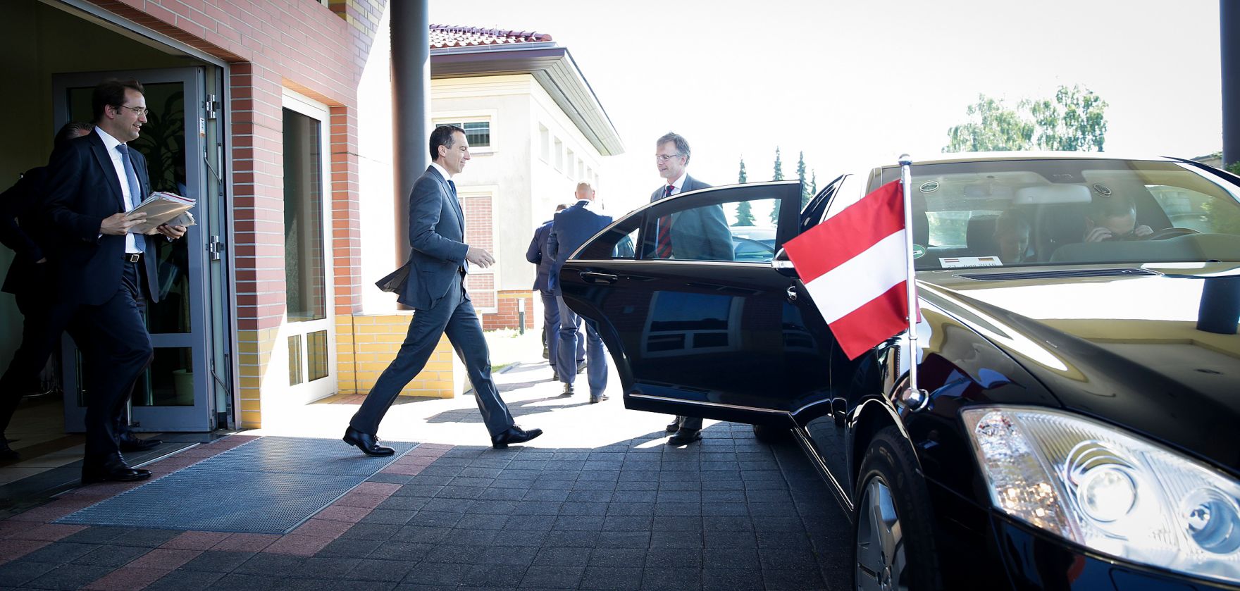 Am 23. Juni 2016 traf Bundeskanzler Christian Kern in Berlin ein.