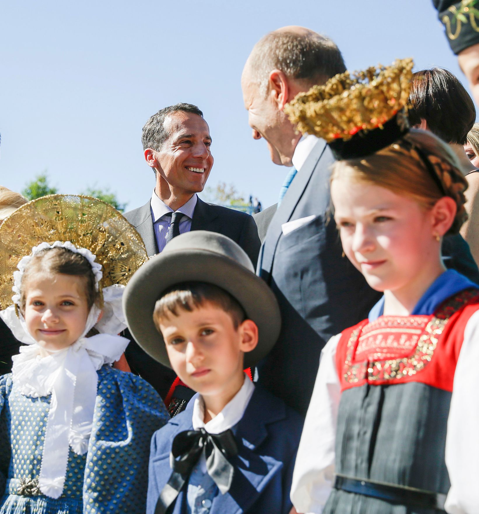 Am 20. Juli 2016 besuchte Bundeskanzler Christian Kern (l.) die Er&ouml;ffnung der Bregenzer Festspiele in Vorarlberg.