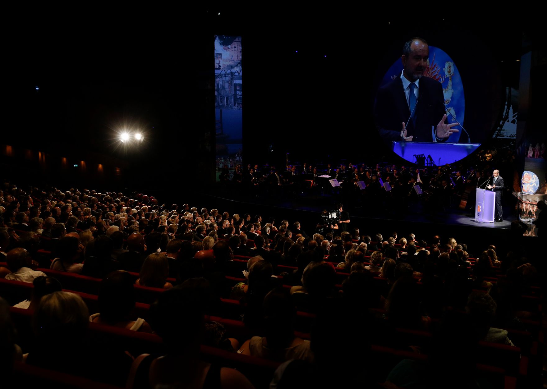 Am 20. Juli 2016 besuchte Bundeskanzler Christian Kern die Er&ouml;ffnung der Bregenzer Festspiele in Vorarlberg. Im Bild Kunst- und Kulturminister Thomas Drozda bei seine Ansprache.