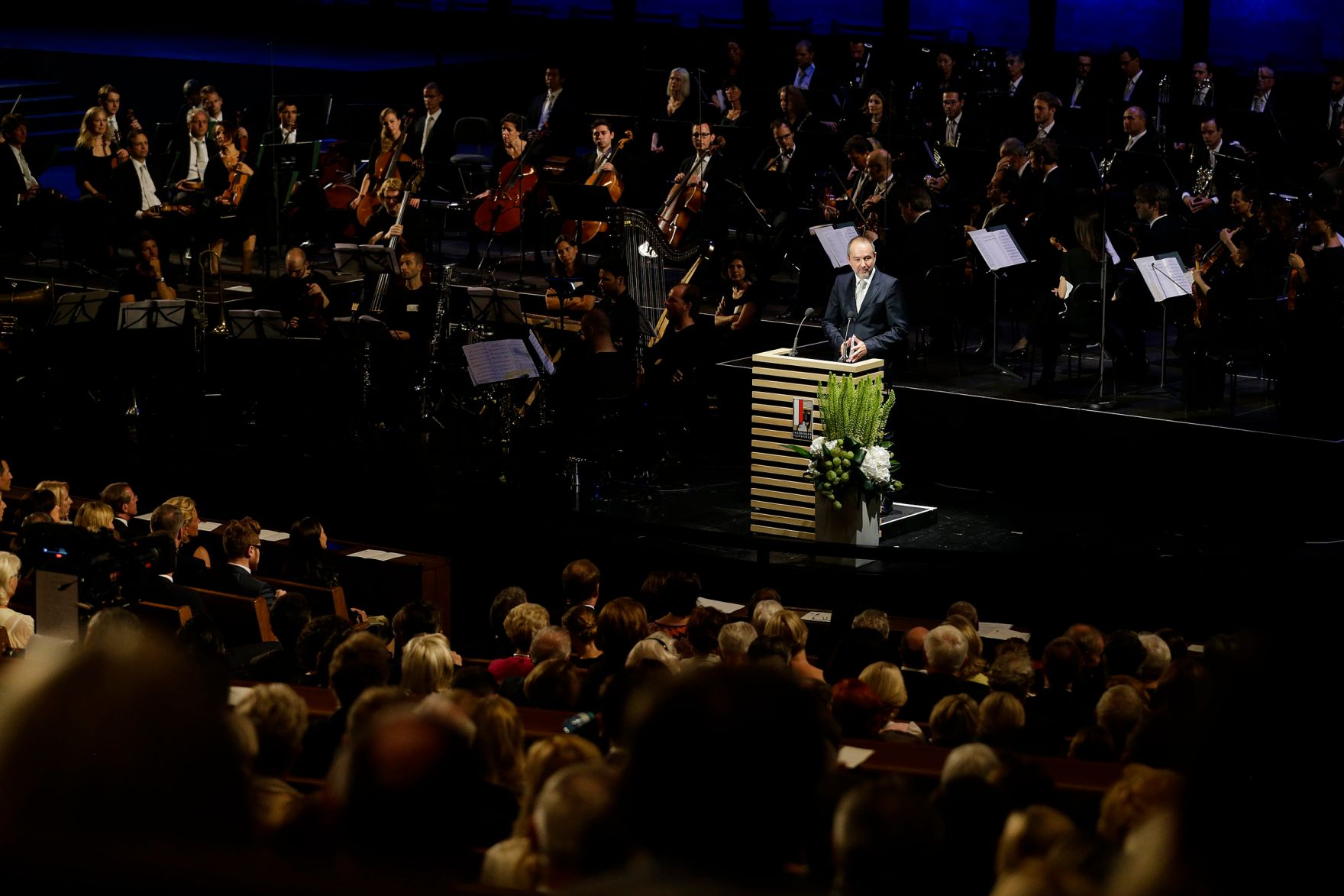 Am 28. Juli 2016 fand in der Felsenreitschule der Festakt anl&auml;sslich der Er&ouml;ffnung der 96. Salzburger Festspiele statt. Im Bild Kunst- und Kulturminister Thomas Drozda bei der Er&ouml;ffnungsrede.