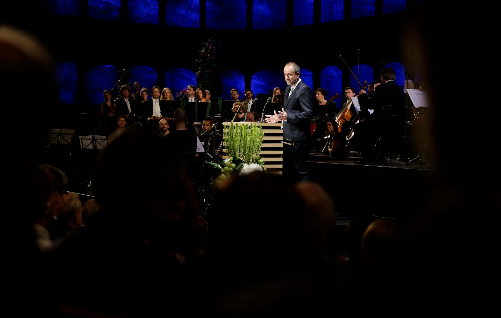 Am 28. Juli 2016 fand in der Felsenreitschule der Festakt anl&auml;sslich der Er&ouml;ffnung der 96. Salzburger Festspiele statt. Im Bild Kunst- und Kulturminister Thomas Drozda bei der Er&ouml;ffnungsrede.