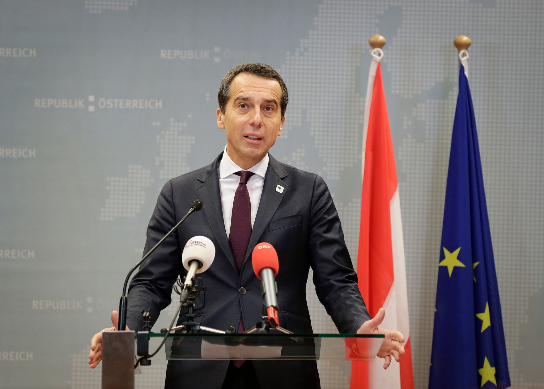 Von 20. bis 21. Oktober 2016 fand in Br&uuml;ssel der Europ&auml;ische Rat der Staats- und Regierungschefs statt. Im Bild Bundeskanzler Christian Kern bei der Pressekonferenz nach dem Europ&auml;ischen Rat.