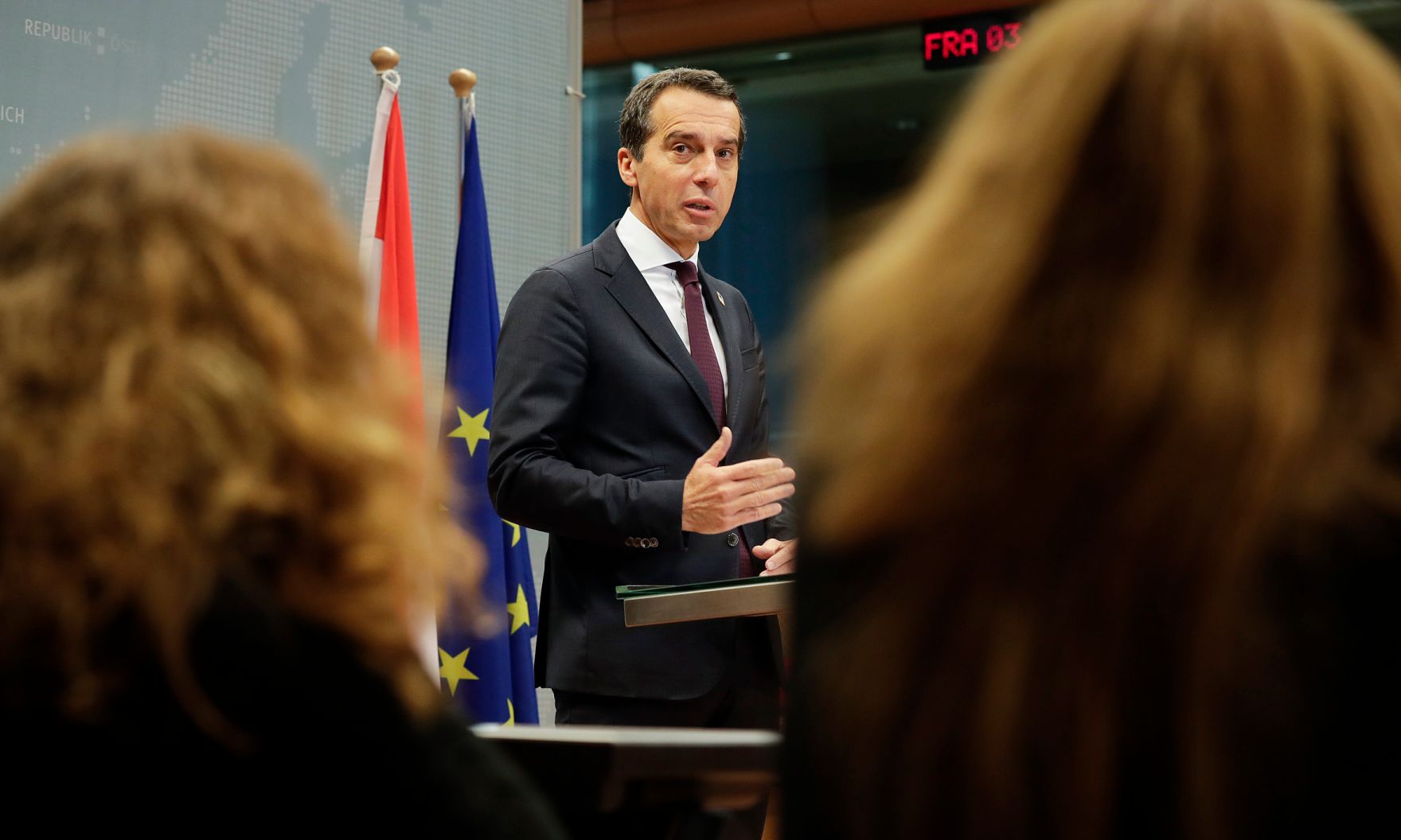 Von 20. bis 21. Oktober 2016 fand in Br&uuml;ssel der Europ&auml;ische Rat der Staats- und Regierungschefs statt. Im Bild Bundeskanzler Christian Kern bei der Pressekonferenz nach dem Europ&auml;ischen Rat.