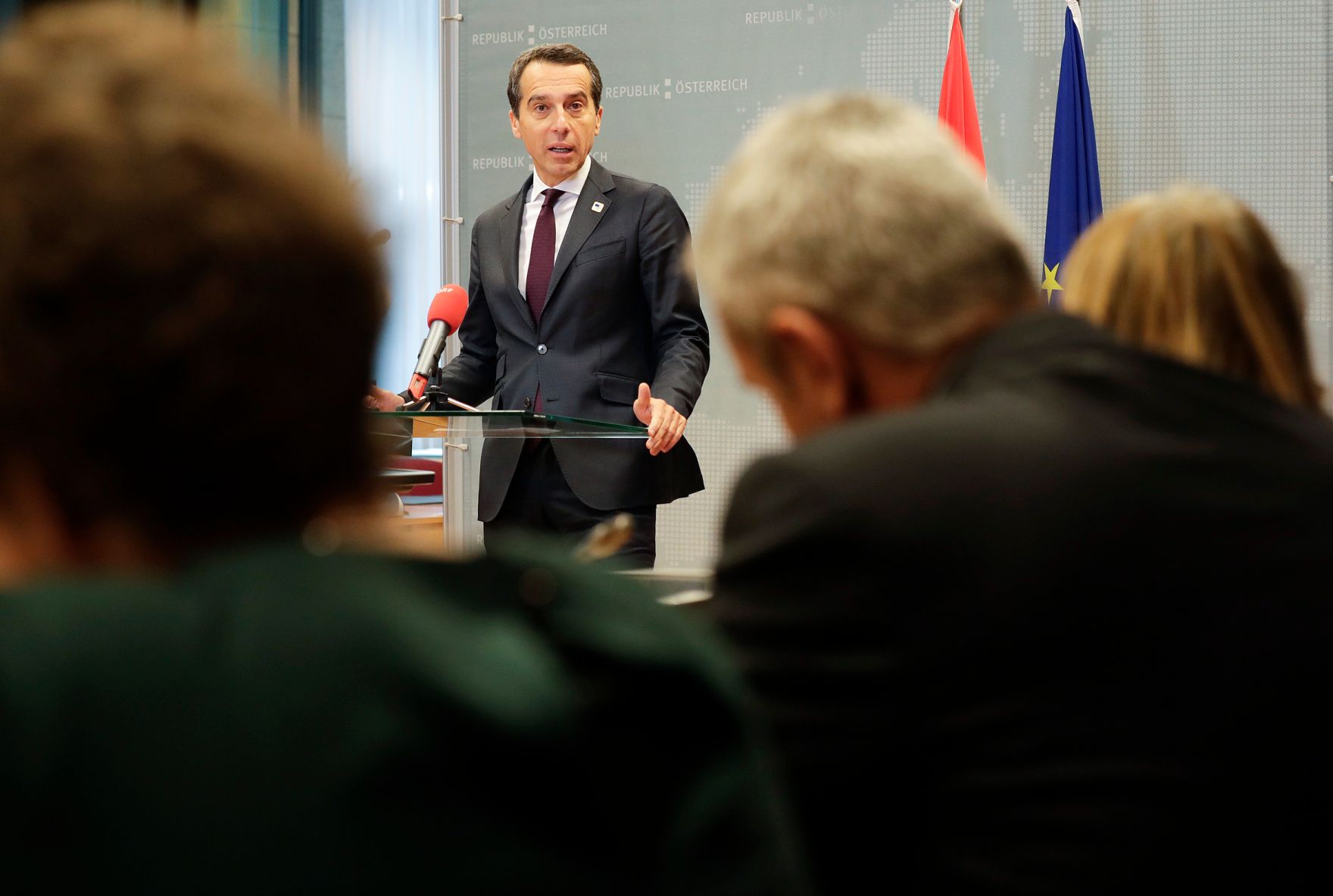 Von 20. bis 21. Oktober 2016 fand in Br&uuml;ssel der Europ&auml;ische Rat der Staats- und Regierungschefs statt. Im Bild Bundeskanzler Christian Kern bei der Pressekonferenz nach dem Europ&auml;ischen Rat.