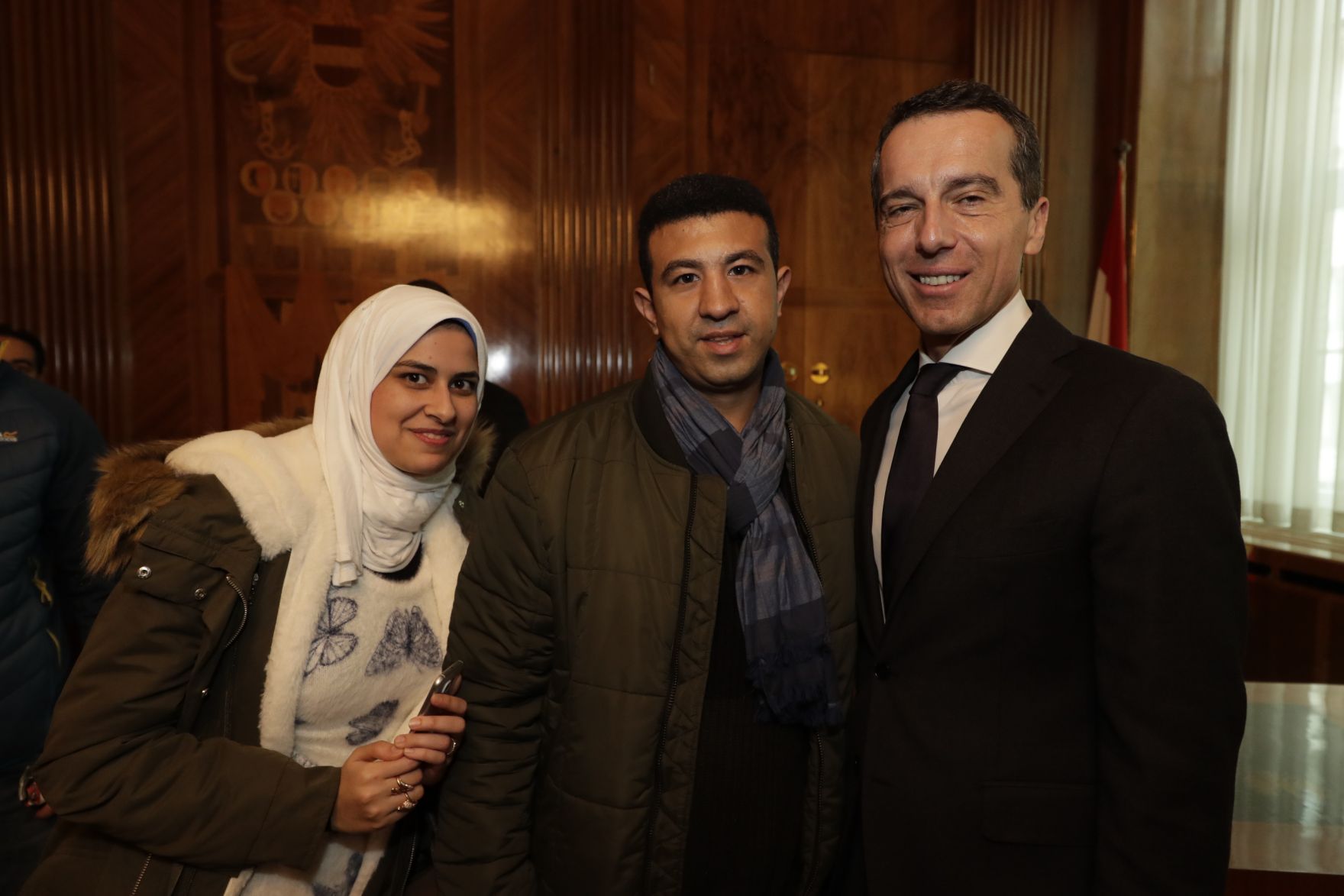 Am 26. Oktober 2016 empfing Bundeskanzler Christian Kern im Rahmen des Nationalfeiertages Besucherinnen und Besucher im Bundeskanzleramt.