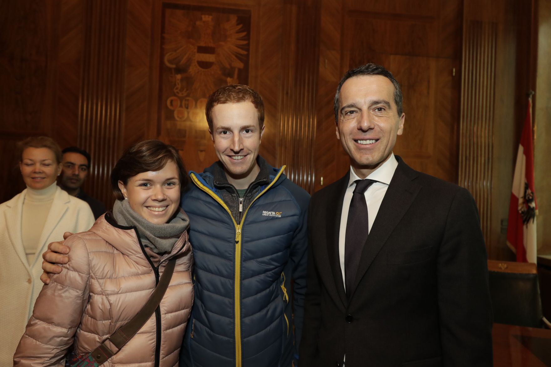 Am 26. Oktober 2016 empfing Bundeskanzler Christian Kern im Rahmen des Nationalfeiertages Besucherinnen und Besucher im Bundeskanzleramt.