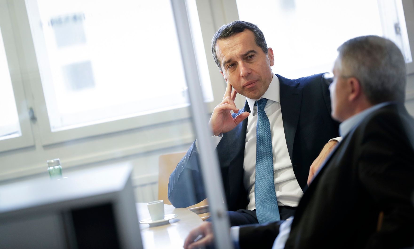 Am 3. November 2016 besuchte Bundeskanzler Christian Kern die ORF-Radioinformation im Funkhaus.