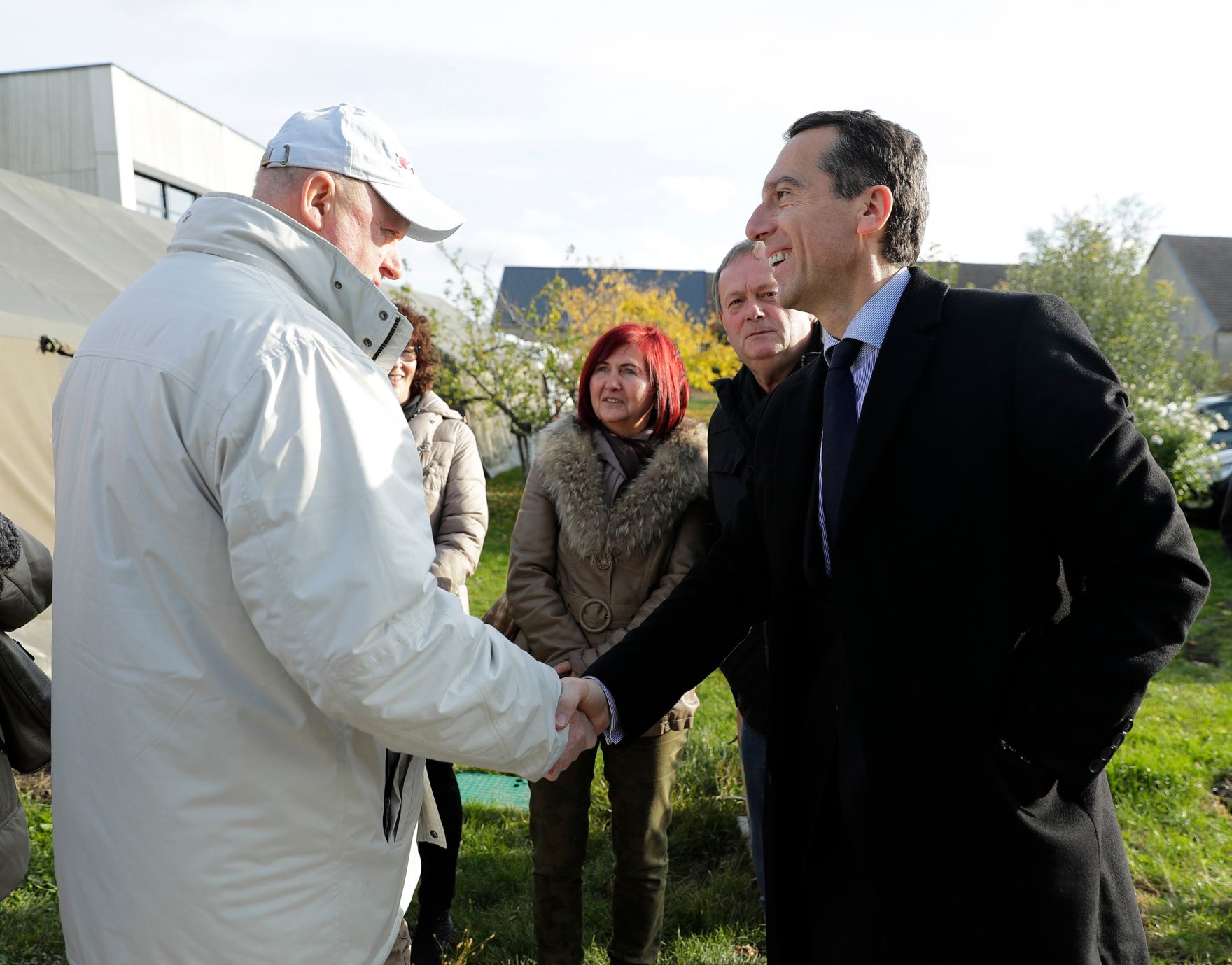 Am 4. November 2016 nahm Bundeskanzler Christian Kern (r.) an der Gedenkveranstaltung zum 60. Jahrestag des Ungarn-Aufstandes 1956 und die Flucht &uuml;ber die Br&uuml;cke von Andau teil.