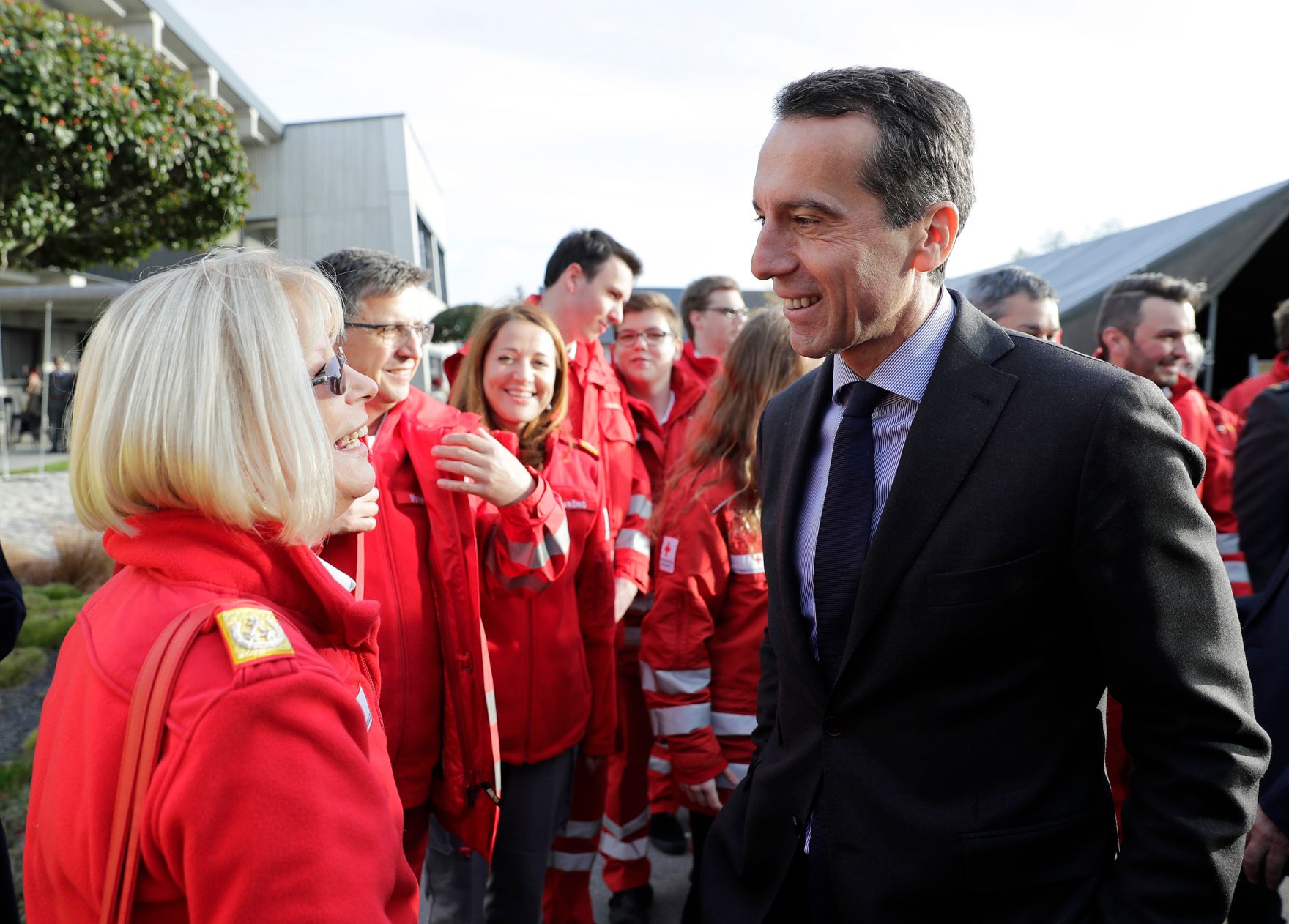 Am 4. November 2016 nahm Bundeskanzler Christian Kern (r.) an der Gedenkveranstaltung zum 60. Jahrestag des Ungarn-Aufstandes 1956 und die Flucht &uuml;ber die Br&uuml;cke von Andau teil.