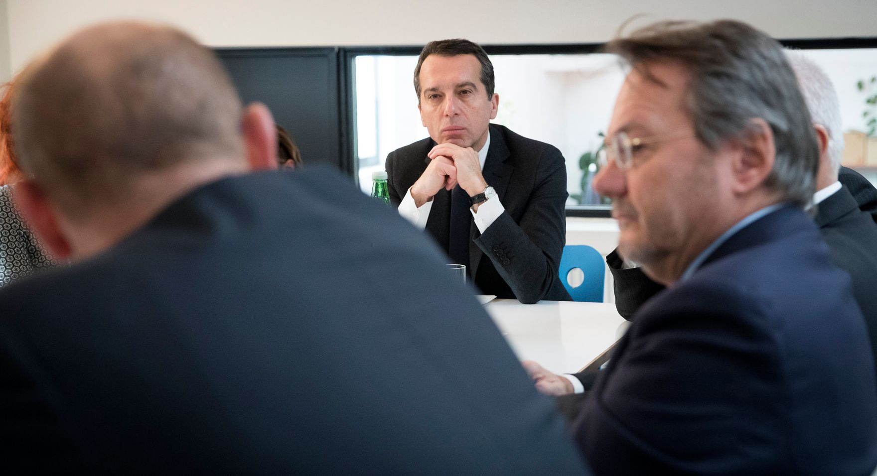 Am 30. November 2016 traf Bundeskanzler Christian Kern UnternehmerInnen zu einem Gespr&auml;ch.