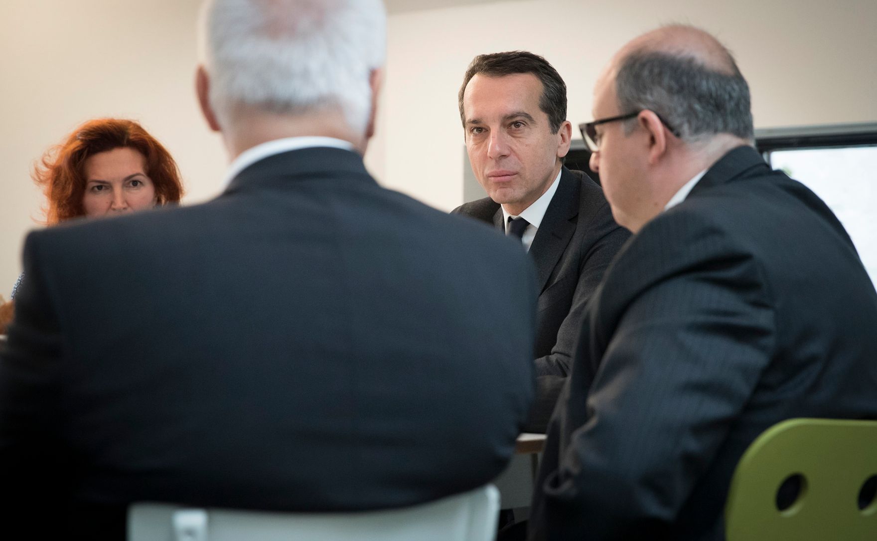 Am 30. November 2016 traf Bundeskanzler Christian Kern UnternehmerInnen zu einem Gespr&auml;ch.