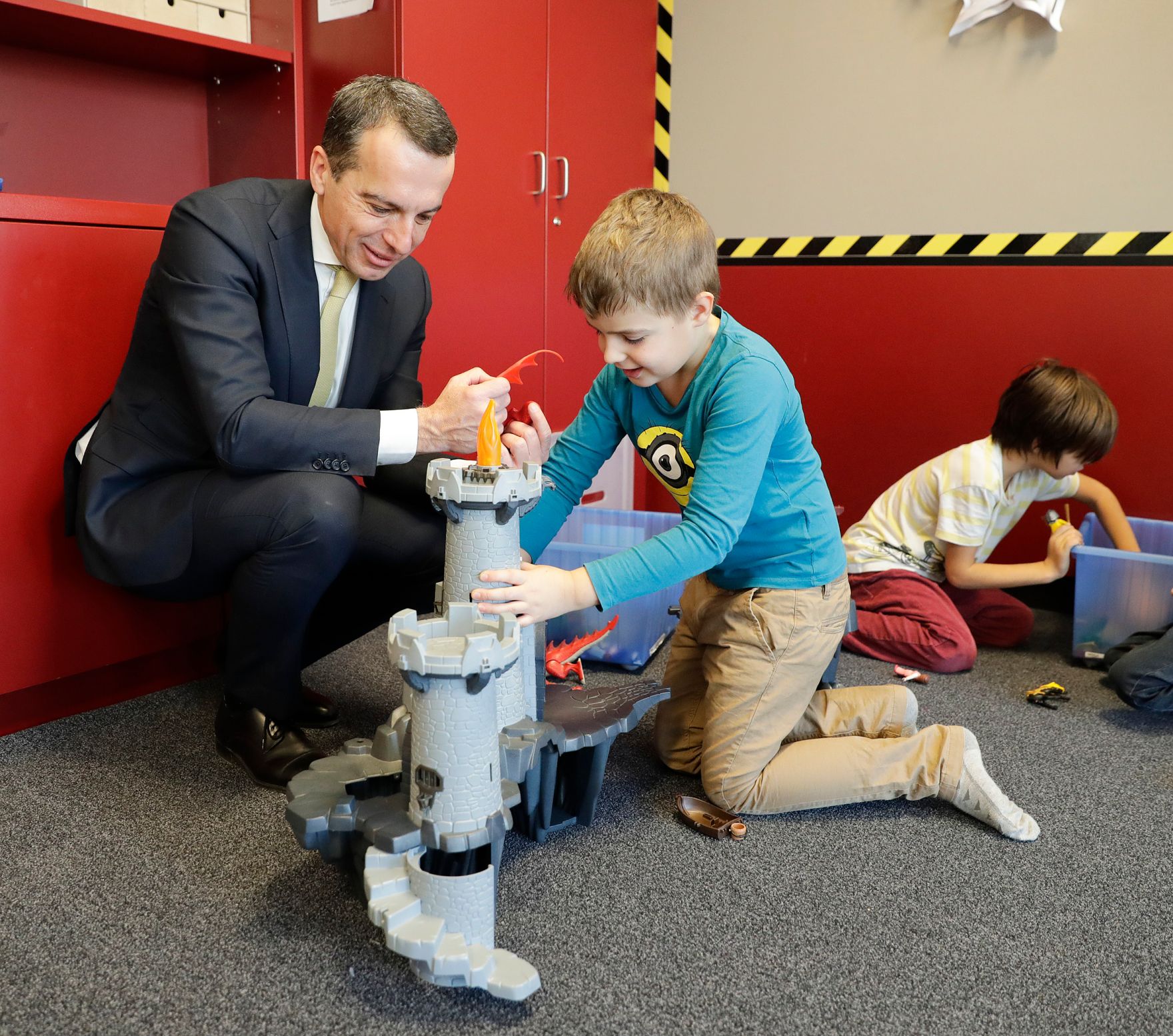 Am 7. Dezember 2016 besuchte Bundeskanzler Christian Kern die Ganztagsschule am Bildungscampus Donaufeld.