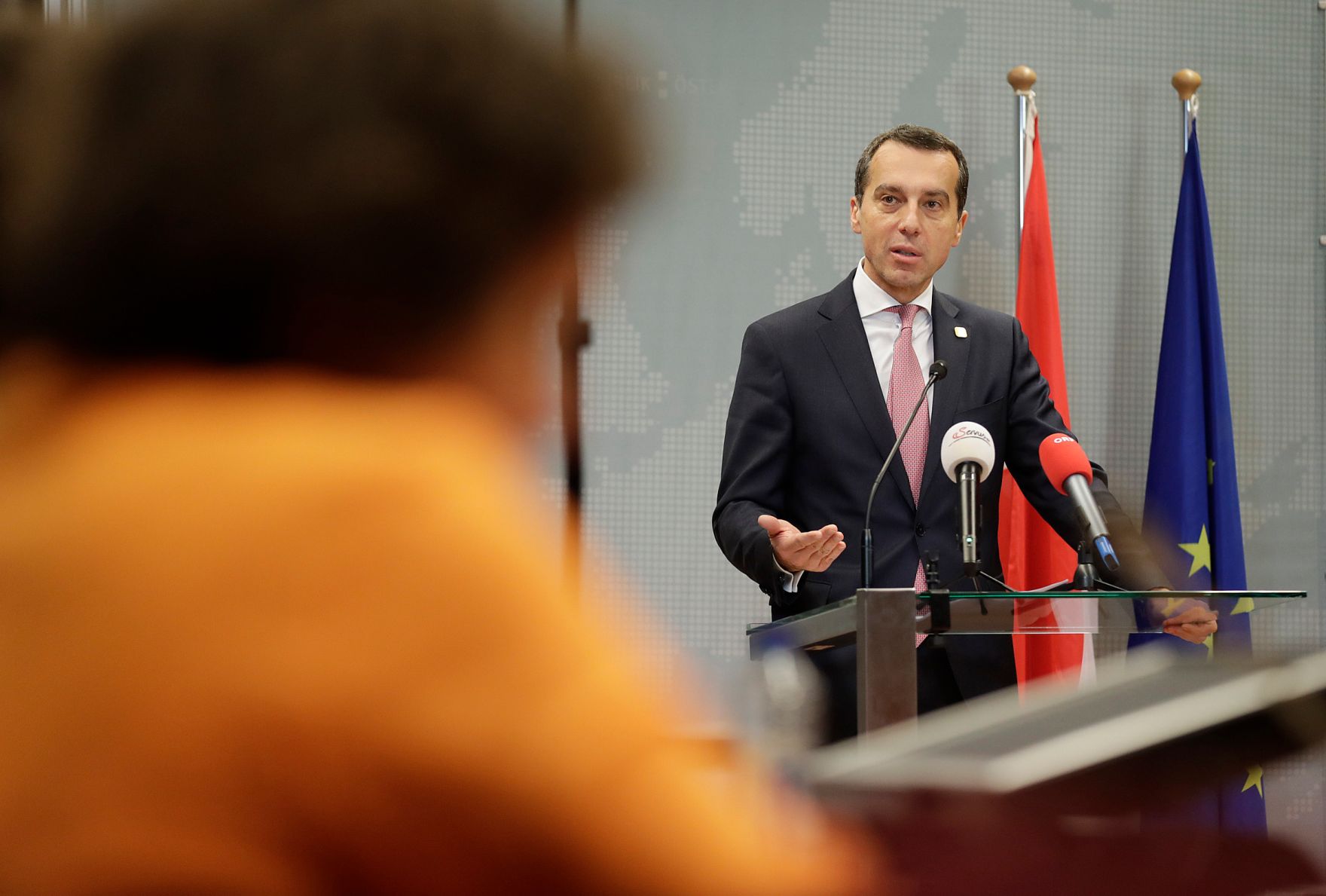 Am 15. Dezember 2016 fand in Br&uuml;ssel der Europ&auml;ische Rat der Staats- und Regierungschefs statt. Im Bild Bundeskanzler Christian Kern bei der Pressekonferenz nach dem Europ&auml;ischen Rat.