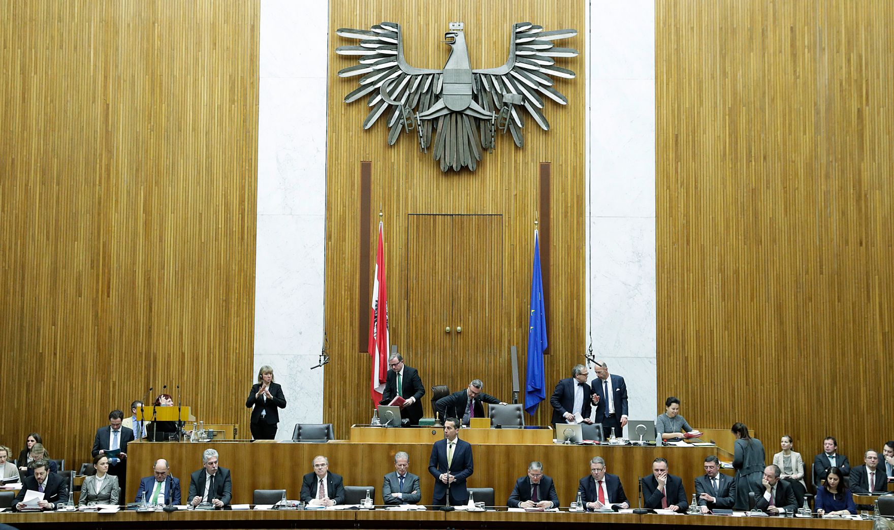 Am 31. J&auml;nner 2017 stellte Bundeskanzler Christian Kern im Nationalrat im Parlament das Arbeitsprogramm der Bundesregierung vor.