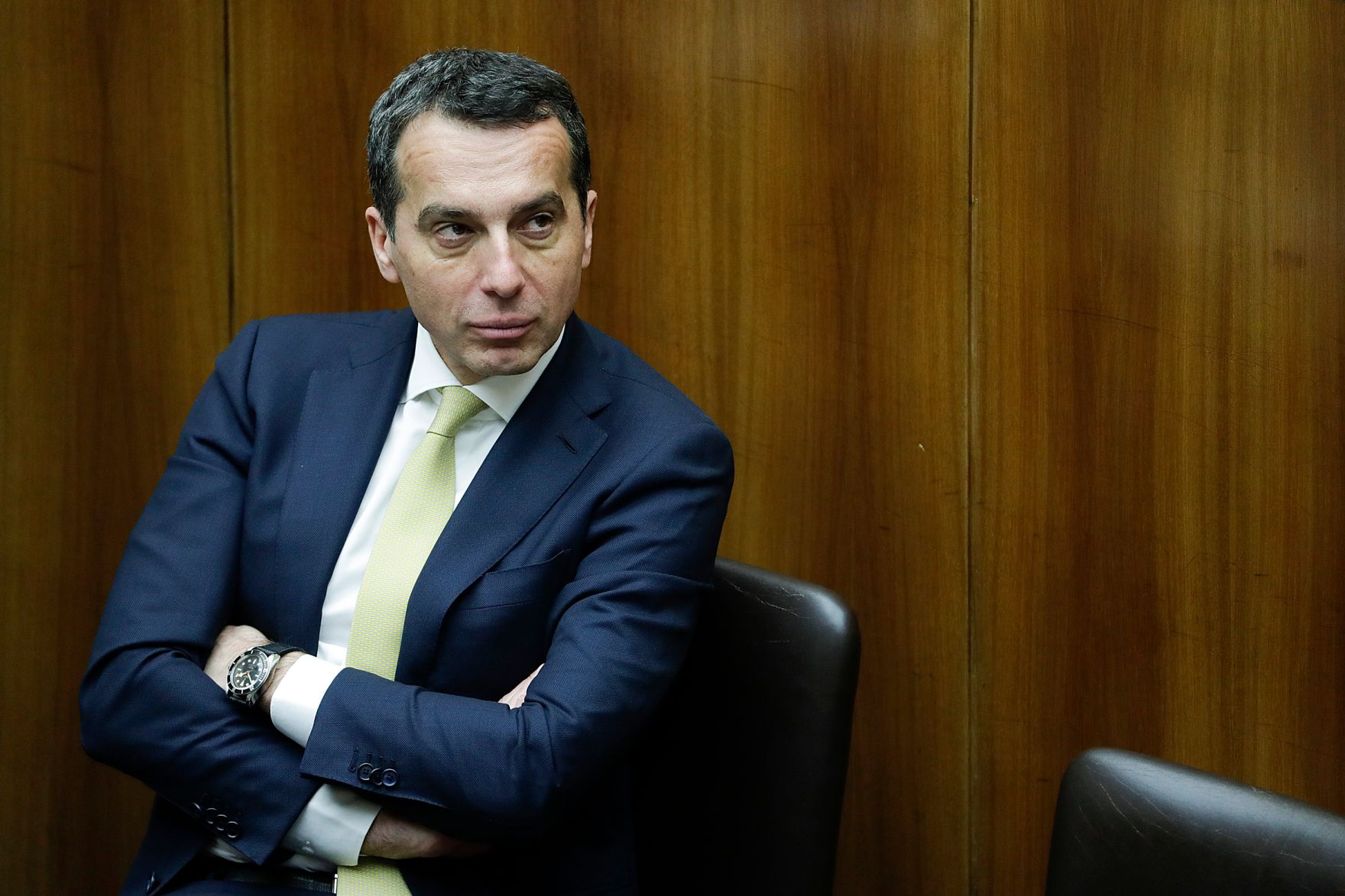 Am 31. J&auml;nner 2017 stellte Bundeskanzler Christian Kern (im Bild) im Nationalrat im Parlament das Arbeitsprogramm der Bundesregierung vor.