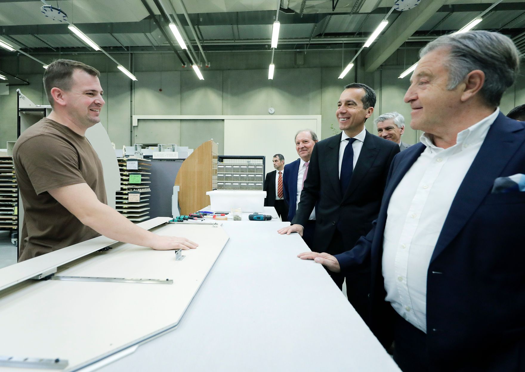 Am 22. Februar 2017 besuchte Bundeskanzler Christian Kern die Firma F. LIST GMBH in Thomasberg.