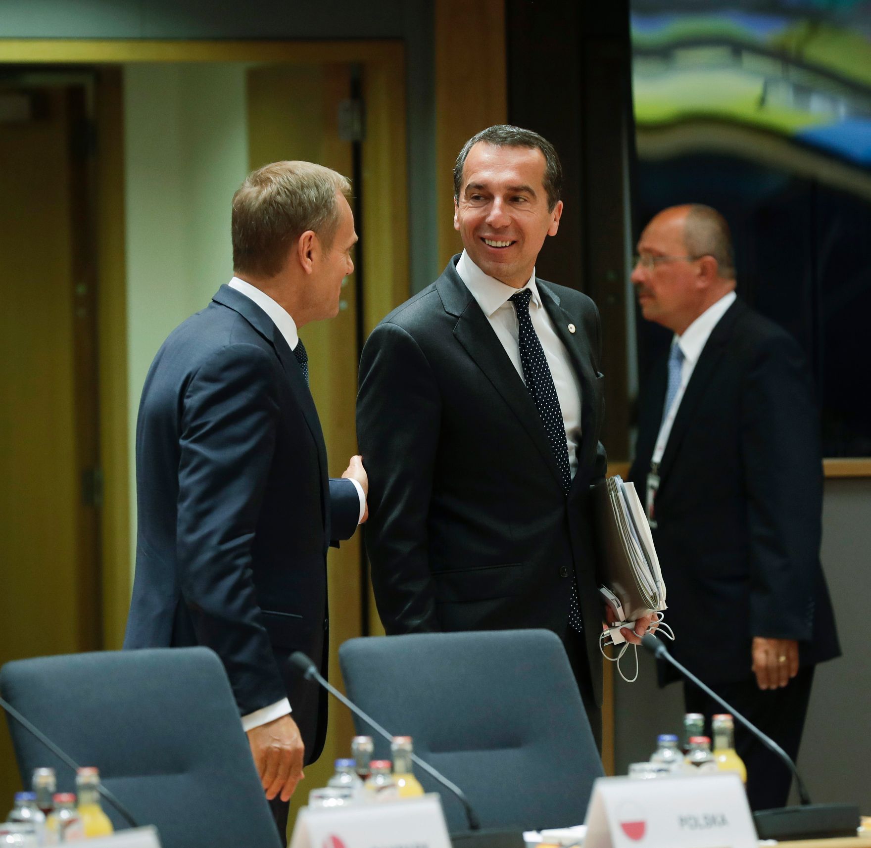 Am 22. Juni 2017 begann in Br&uuml;ssel der zweit&auml;gige Europ&auml;ische Rat der Staats- und Regierungschefs. Im Bild Bundeskanzler Christian Kern (r.) mit dem europ&auml;ischen Ratspr&auml;sidenten Donald Tusk (l.).