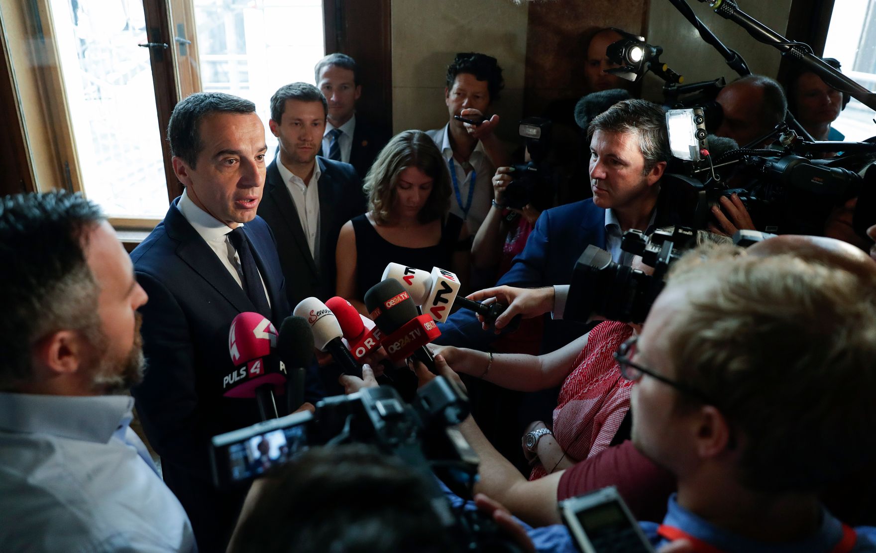 Am 28. Juni 2017 gab Bundeskanzler Christian Kern im Parlament ein Pressestatement nach der Regierungssitzung ab.