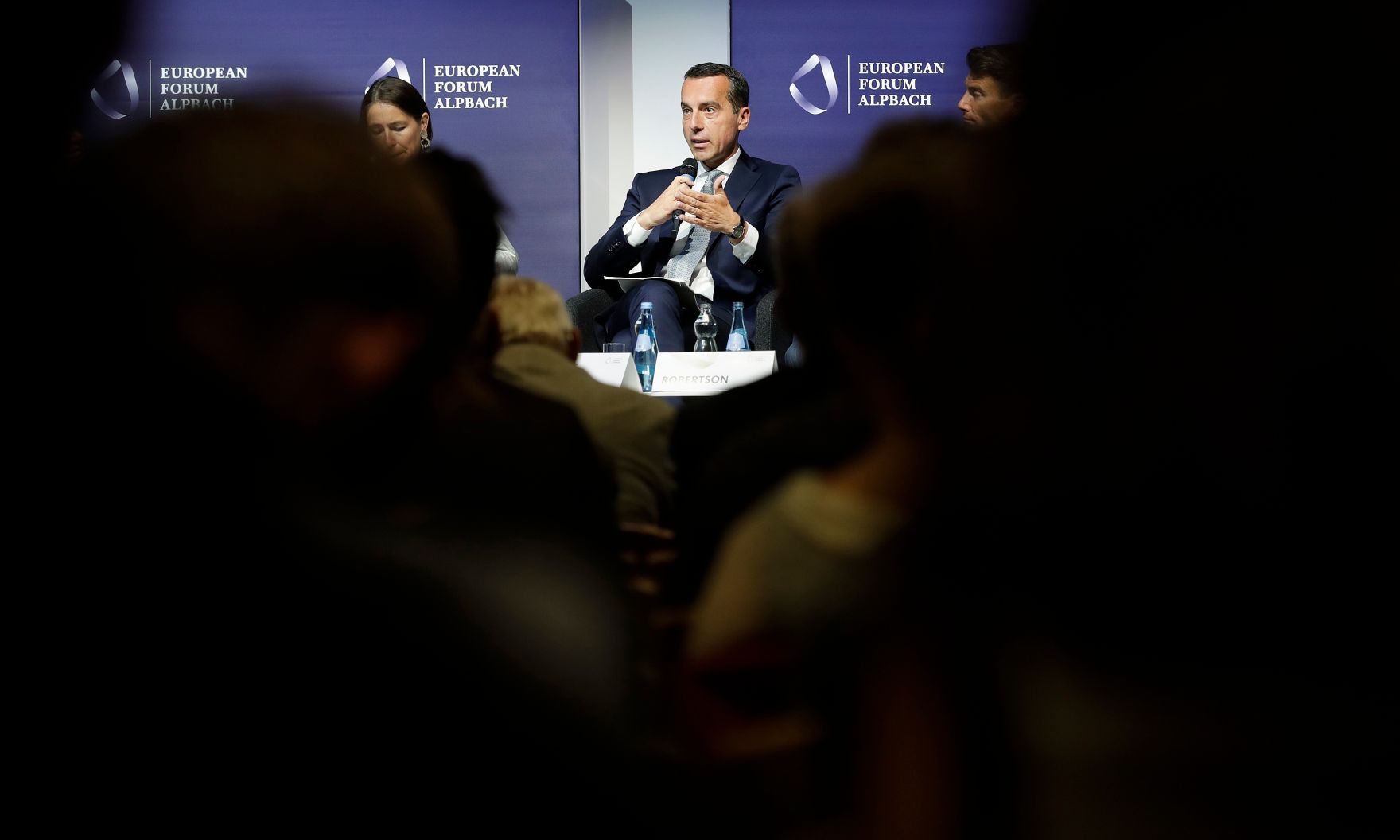 Am 28. August 2017 nahm Bundeskanzler Christian Kern (im Bild) am Europ&auml;ischen Forum Alpbach teil.