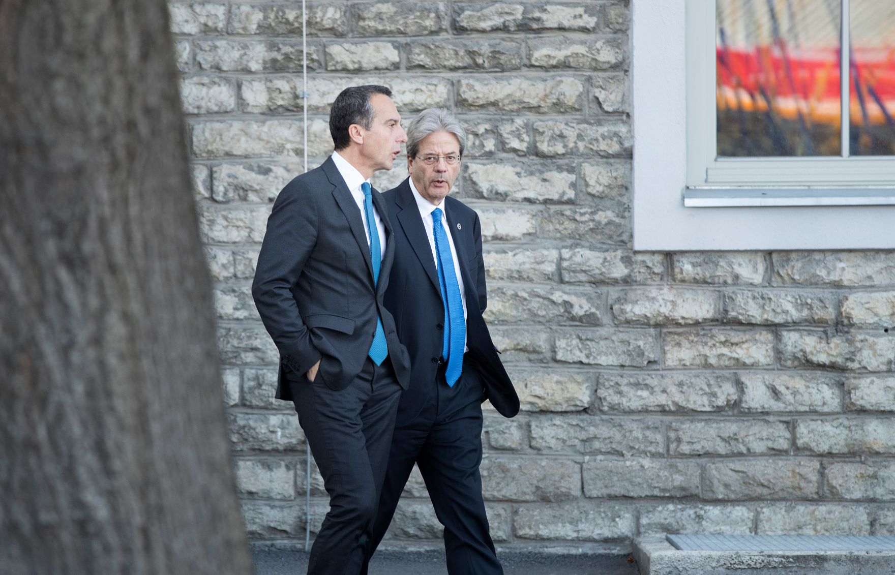 Am 29. September 2017 fand das Digitale Gipfeltreffen der Europ&auml;ischen Staats- und Regierungschefs in Tallinn statt. Im Bild Bundeskanzler Christian Kern (l.) mit dem italenischen Premierminister Paolo Gentiloni (r.).