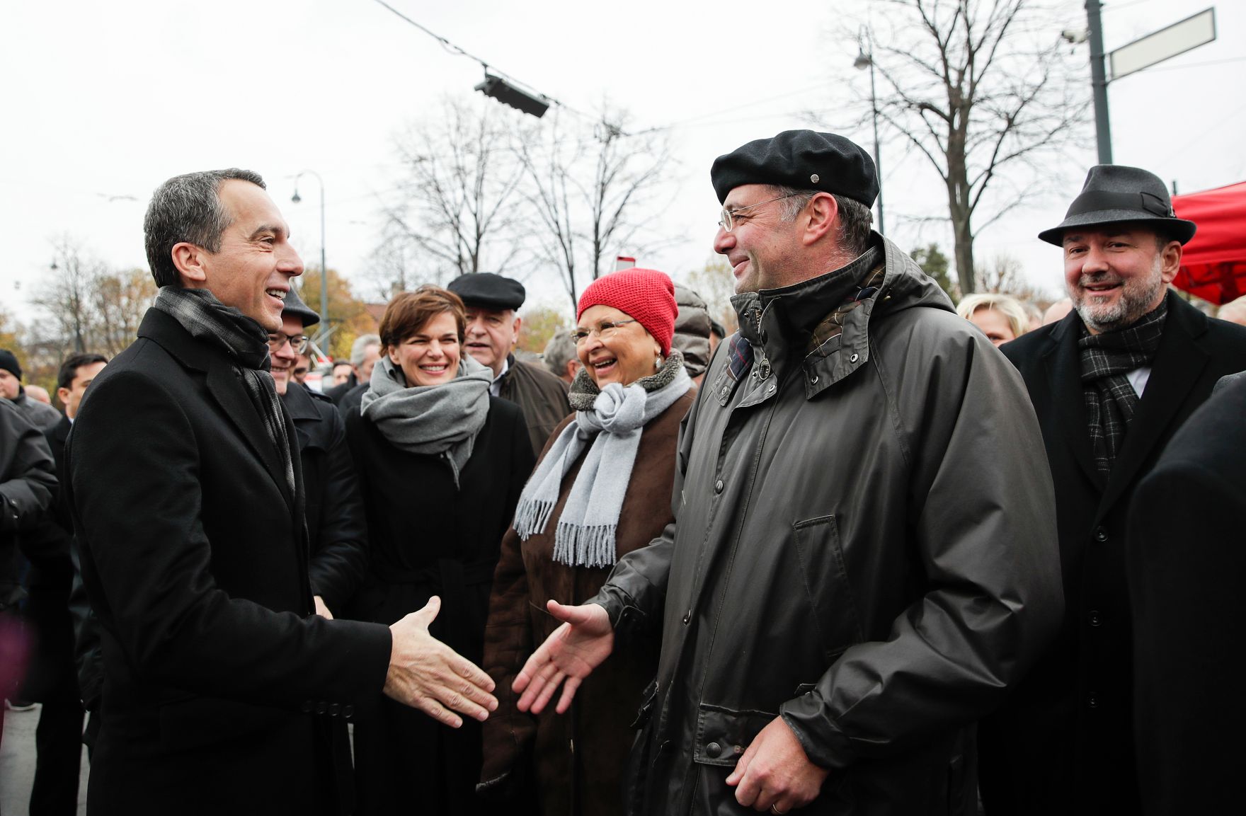 Am 13. November 2017 fand der Gedenktag zur Gr&uuml;ndung der Republik statt. Im Bild Bundeskanzler Christian Kern (l.) mit Verkehrsminister J&ouml;rg Leichtfried (m.r.), Gesundheitsministerin Pamela Rendi-Wagner (m.l.) und Kanzleramtsminister Thomas Drozda (r.).