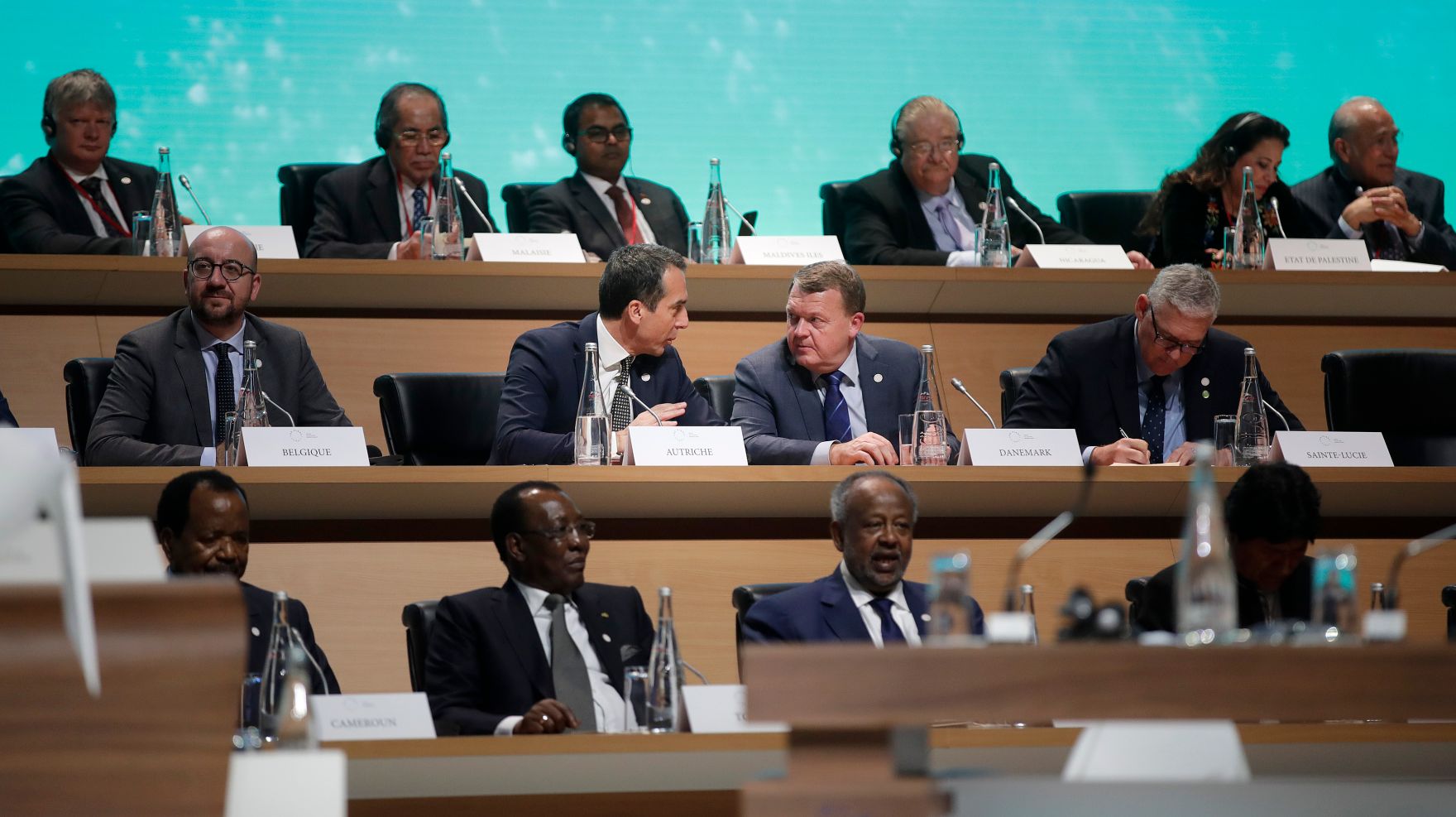 Am 12. Dezember 2017 fand ein Klimagipfel in Paris statt. Im Bild Bundeskanzler Christian Kern (l.) mit dem d&auml;nischen Ministerpr&auml;sidenten Lars L&oslash;kke Rasmussen (r.).