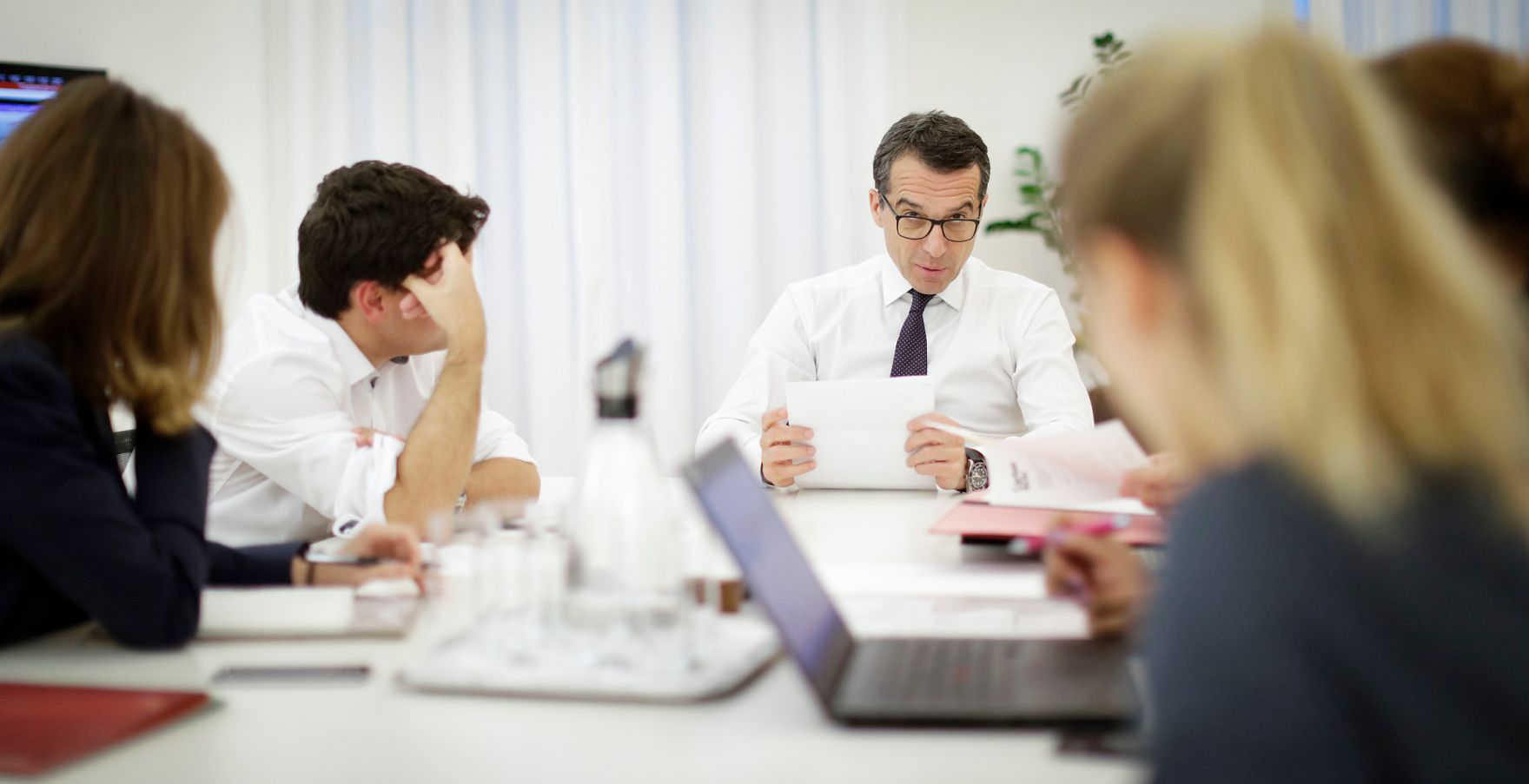 Christian Kern; Bundeskanzler der Republik &Ouml;sterreich vom 17. Mai 2016 bis 18. Dezember 2017.