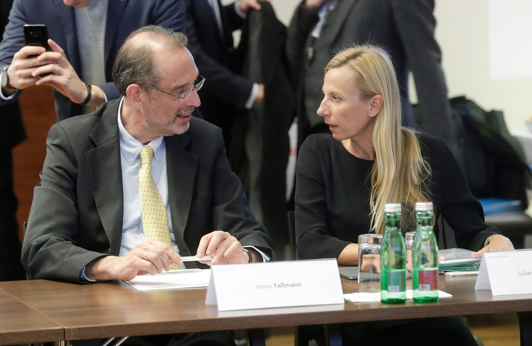 Am 10. J&auml;nner 2019 begann in Mauerbach die zweit&auml;gige Klausurtagung der Bundesregierung. Im Bild Bundesministerin Juliane Bogner-Strau&szlig; (r.) mit Bundesminister Heinz Fa&szlig;mann (l.).