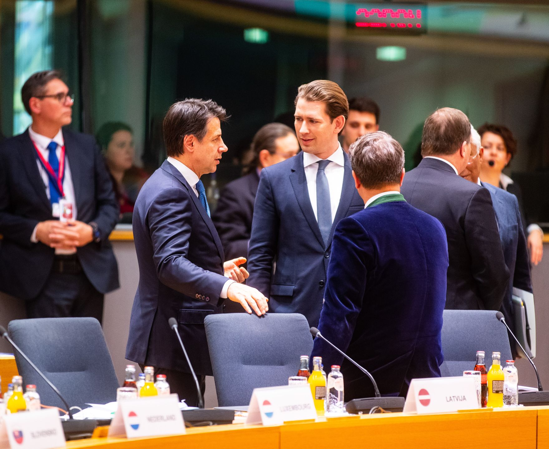 Am 21. M&auml;rz 2019 nahm Bundeskanzler Sebastian Kurz (m.) am Europ&auml;ische Rat der Staats- und Regierungschefs teil.