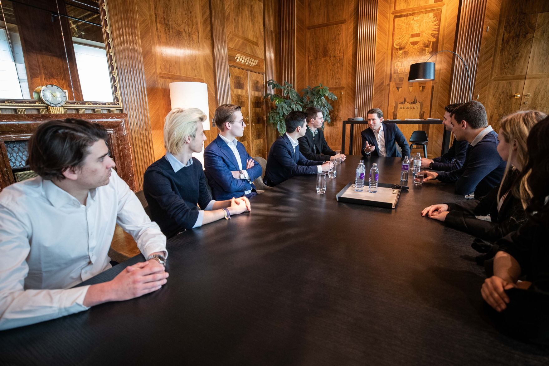 Am 01. April 2019 empfing Bundeskanzler Sebastian Kurz die Bundessch&uuml;lervertreterung im Bundeskanzleramt.