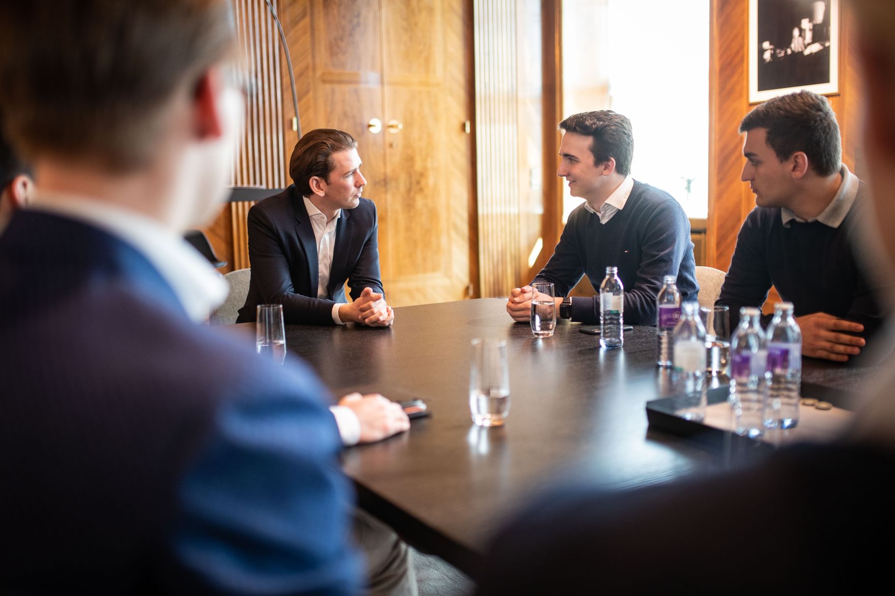 Am 01. April 2019 empfing Bundeskanzler Sebastian Kurz die Bundessch&uuml;lervertreterung im Bundeskanzleramt.