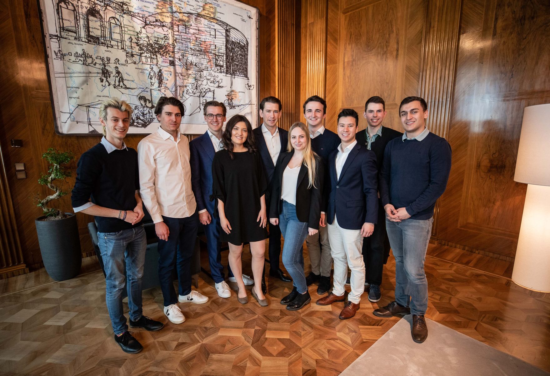 Am 01. April 2019 empfing Bundeskanzler Sebastian Kurz die Bundessch&uuml;lervertreterung im Bundeskanzleramt.