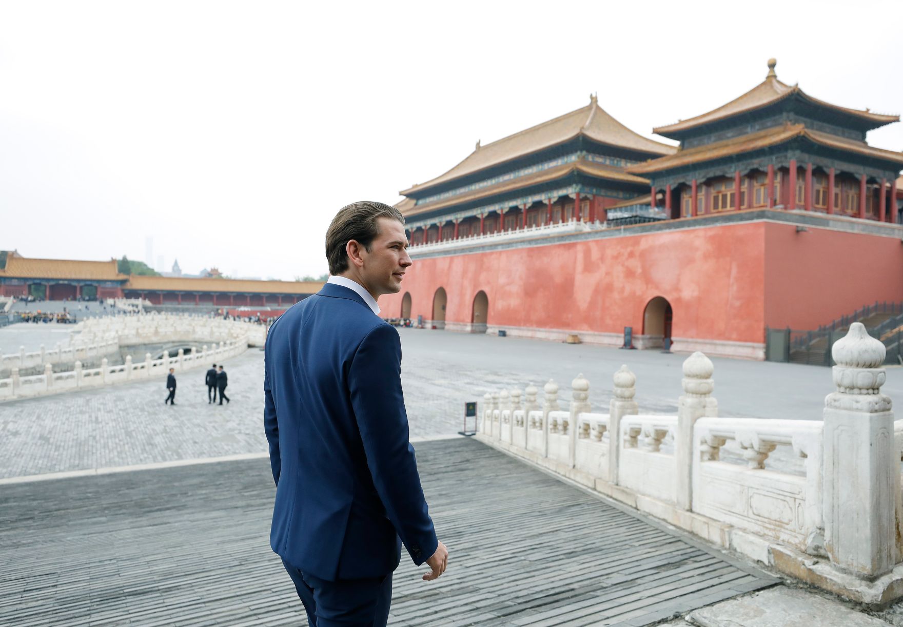 Am 28. April 2019 fand die Arbeitsreise von Bundeskanzler Sebastian Kurz (im Bild) in China statt. Im Bild beim Besuch der verbotene Stadt.