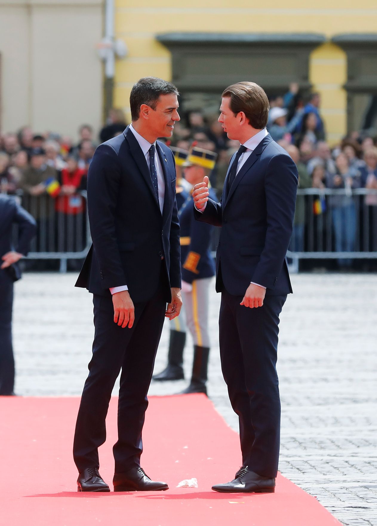 Am 9. Mai 2019 nahm Bundeskanzler Sebastian Kurz (r.) am EU-Gipfel in Sibiu teil.
