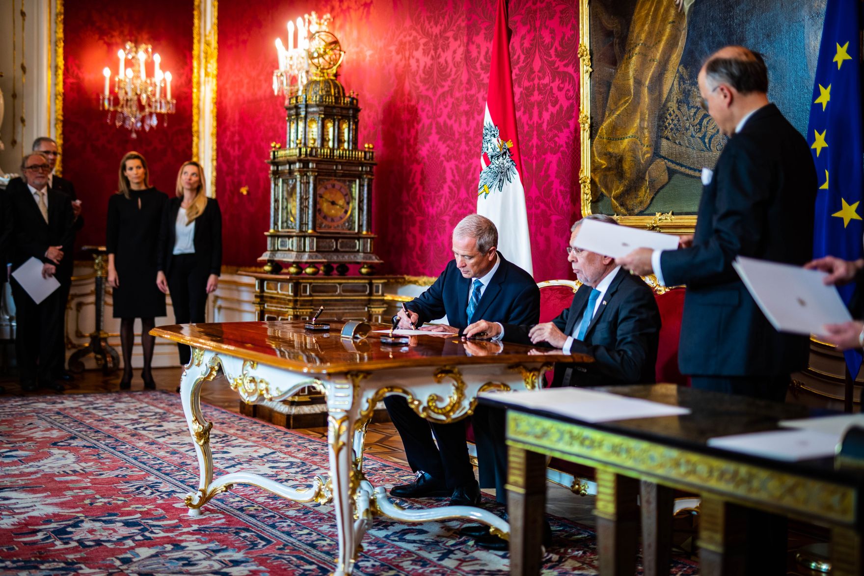 Am 22. Mai 2019 fand die Angelobung der &ouml;sterreichischen &Uuml;bergangsminister durch Bundespr&auml;sident Alexander Van der Bellen statt. Im Bild Bundesminister Johann Luif.