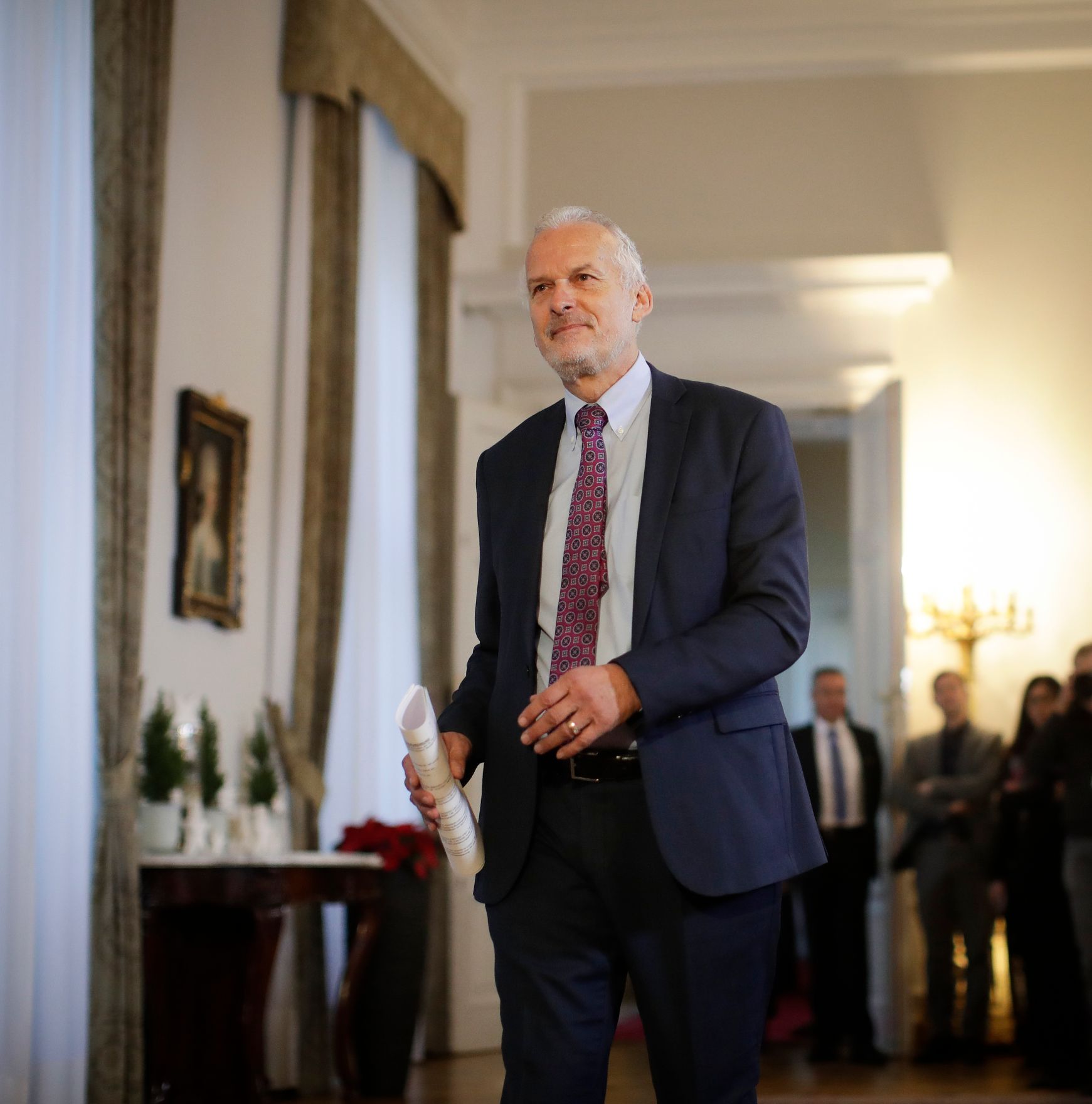 Am 19. Dezember 2017 fand die erste Sitzung des Ministerrates der neuen Bundesregierung statt. Im Bild Bundesminister Josef Moser beim Pressestatement vor dem Ministerrat.