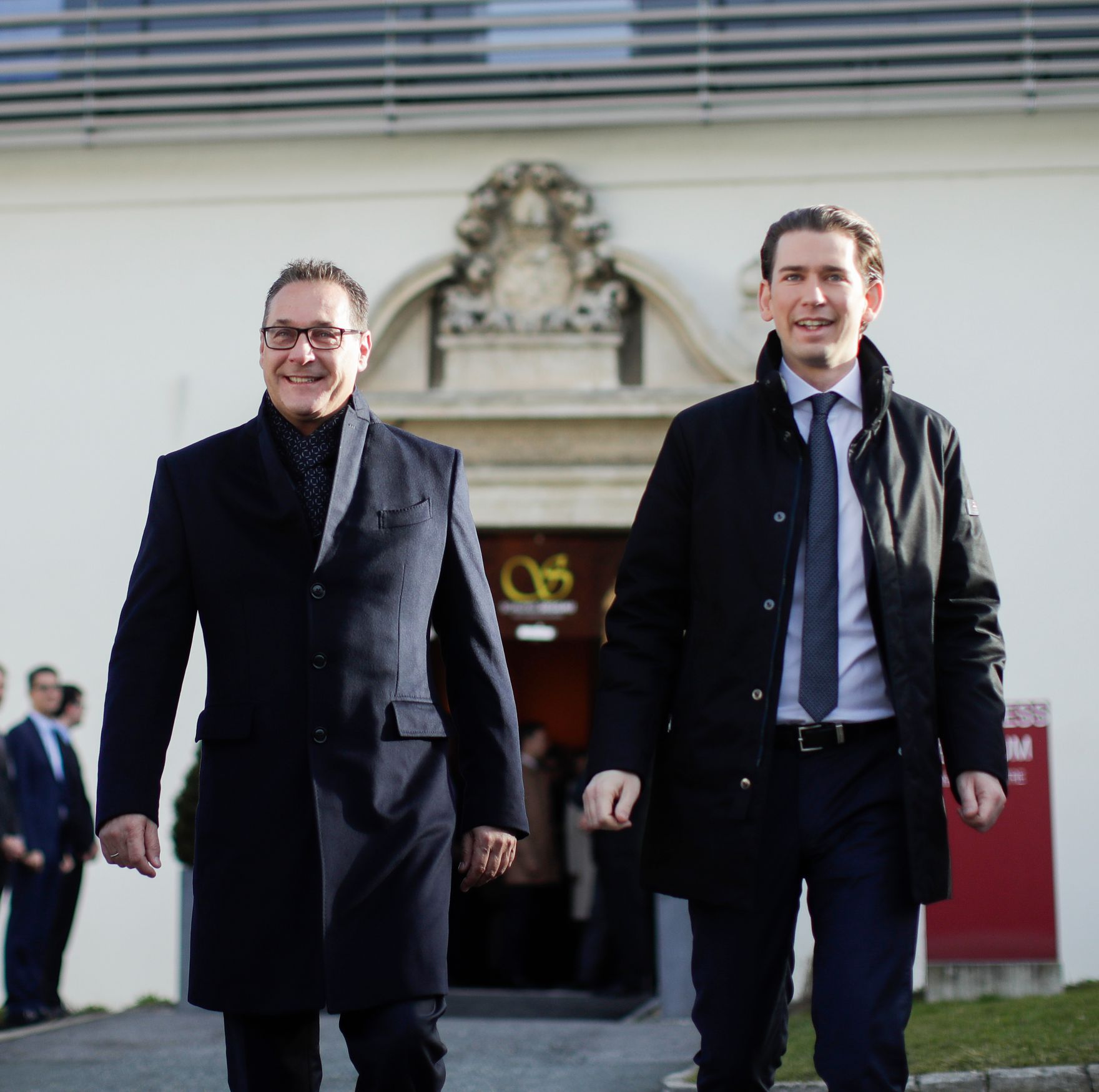Am 5. J&auml;nner 2017 endete in Seggau die zweit&auml;gige Klausurtagung der Bundesregierung. Im Bild Bundeskanzler Sebastian Kurz (r.) mit Vizekanzler Heinz-Christian Strache (l.).