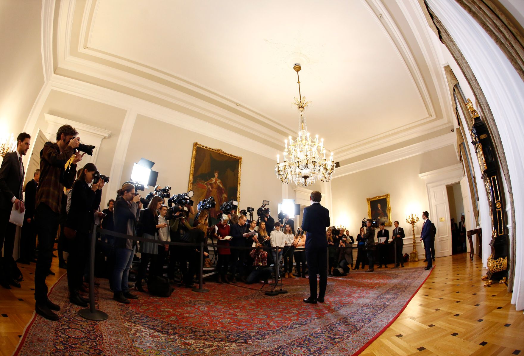 Bundeskanzler Sebastian Kurz (im Bild) beim Pressestatement vor dem Ministerrat am 31. J&auml;nner 2018.