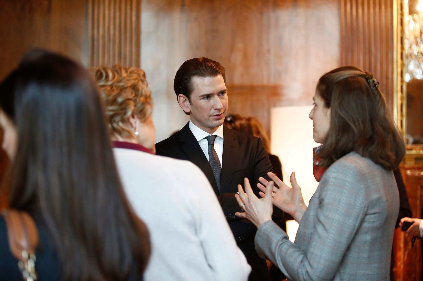 Am 12. M&auml;rz 2018 empfing Bundeskanzler Sebastian Kurz (im Bild) Frauen der Wirtschaft im Bundeskanzleramt.